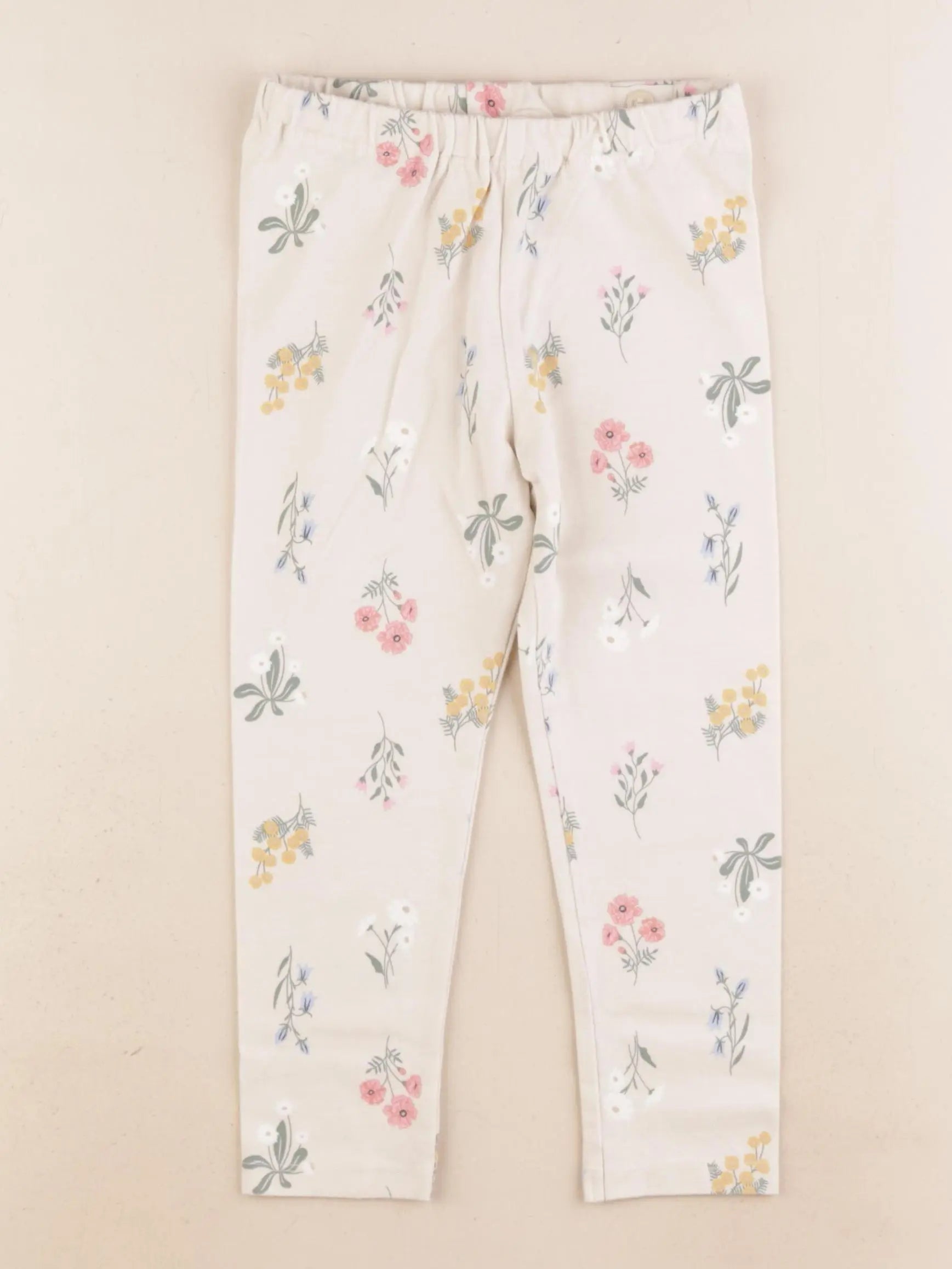 H&M - legging beige - 3/4 ans