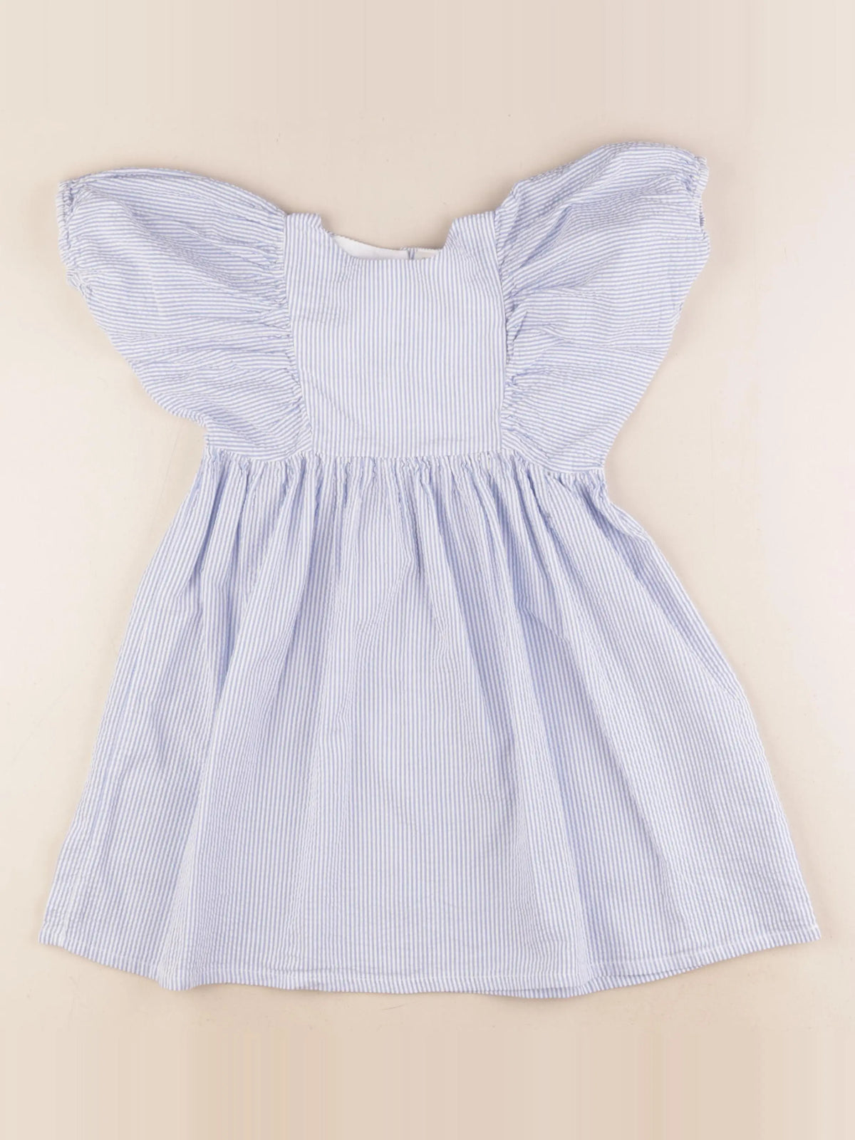 H&M - robe bleu - 3/4 ans