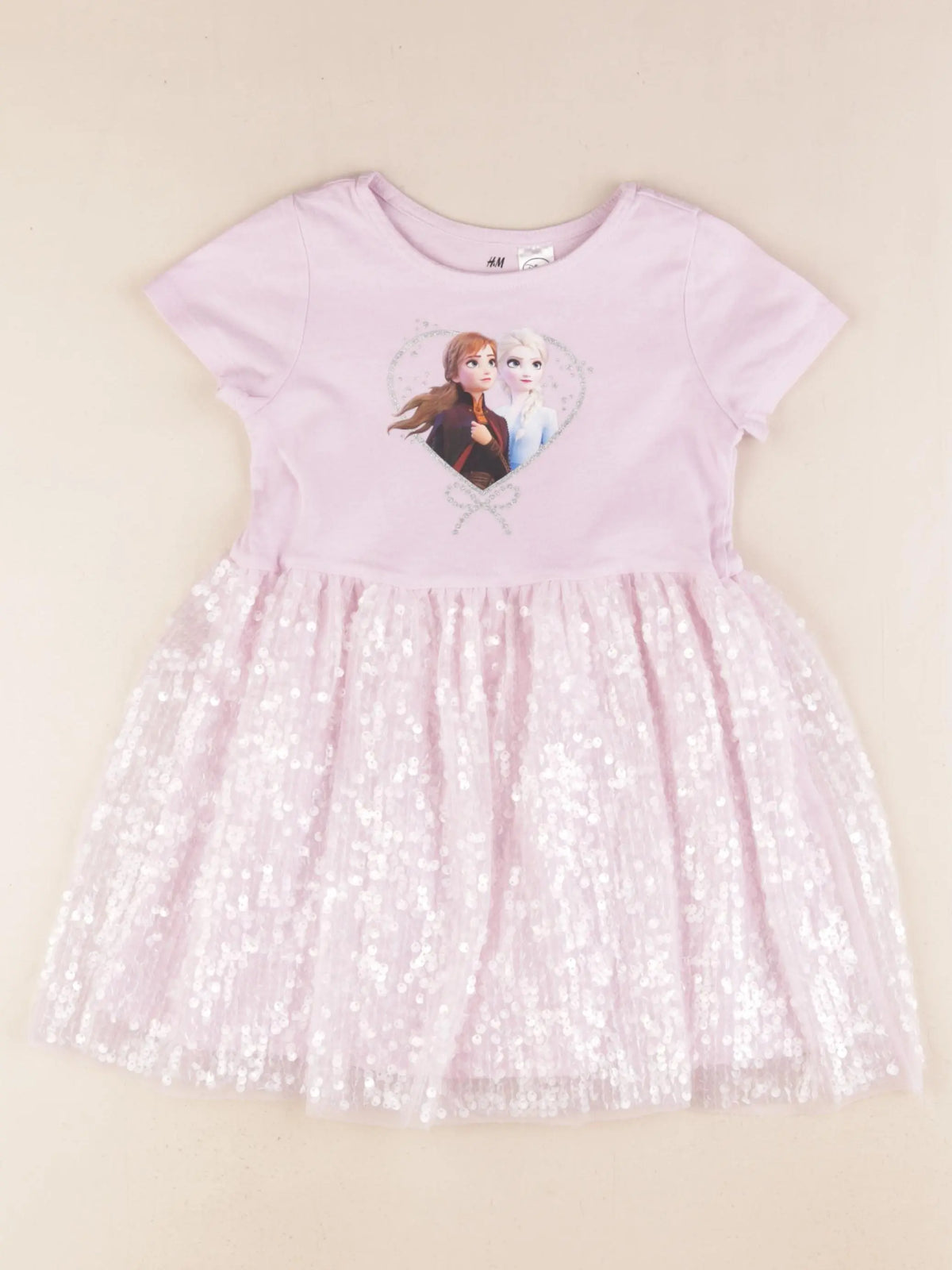 H&M - robe rose - 3/4 ans