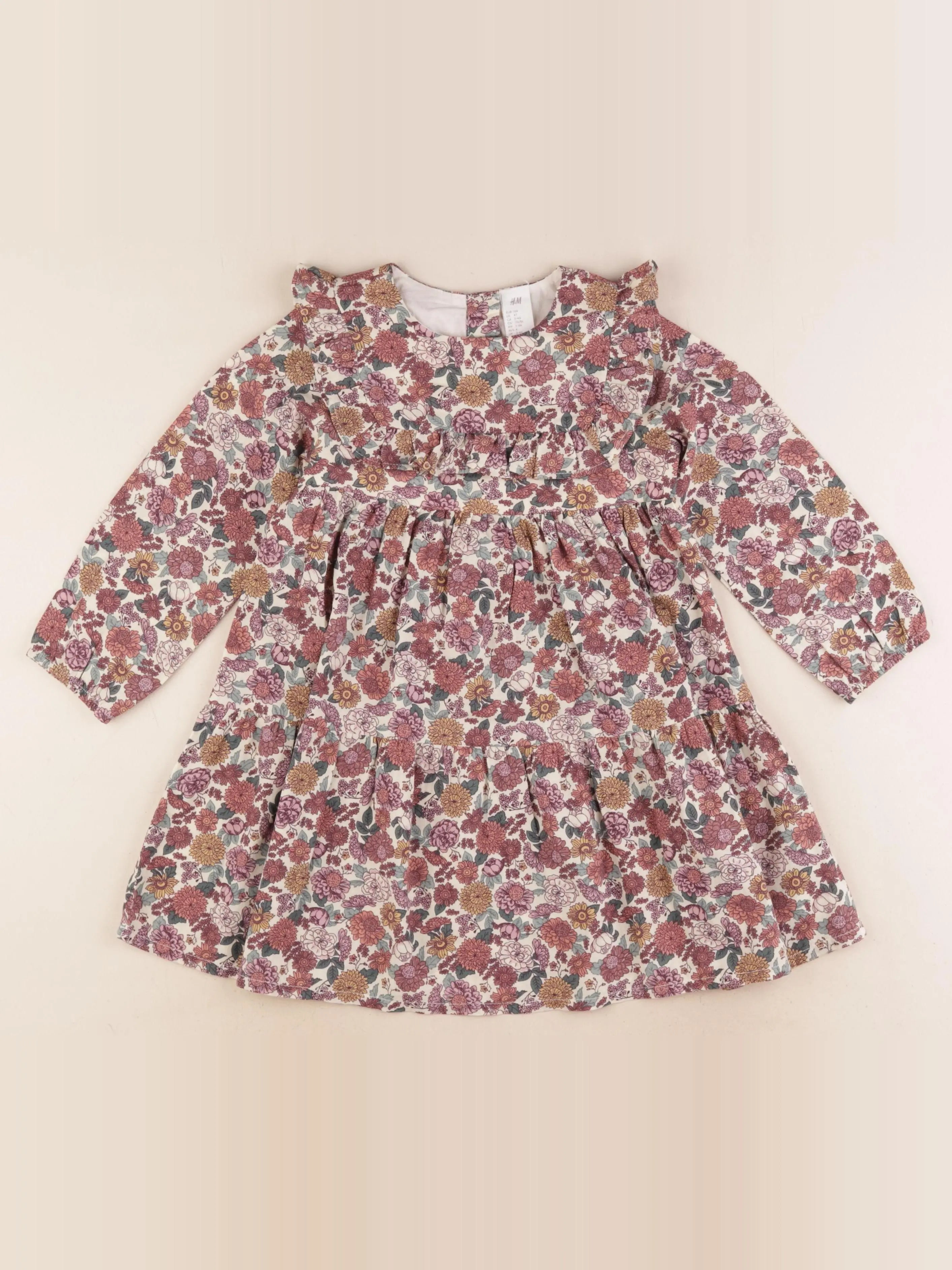 H&M - robe multicolore - 3/4 ans