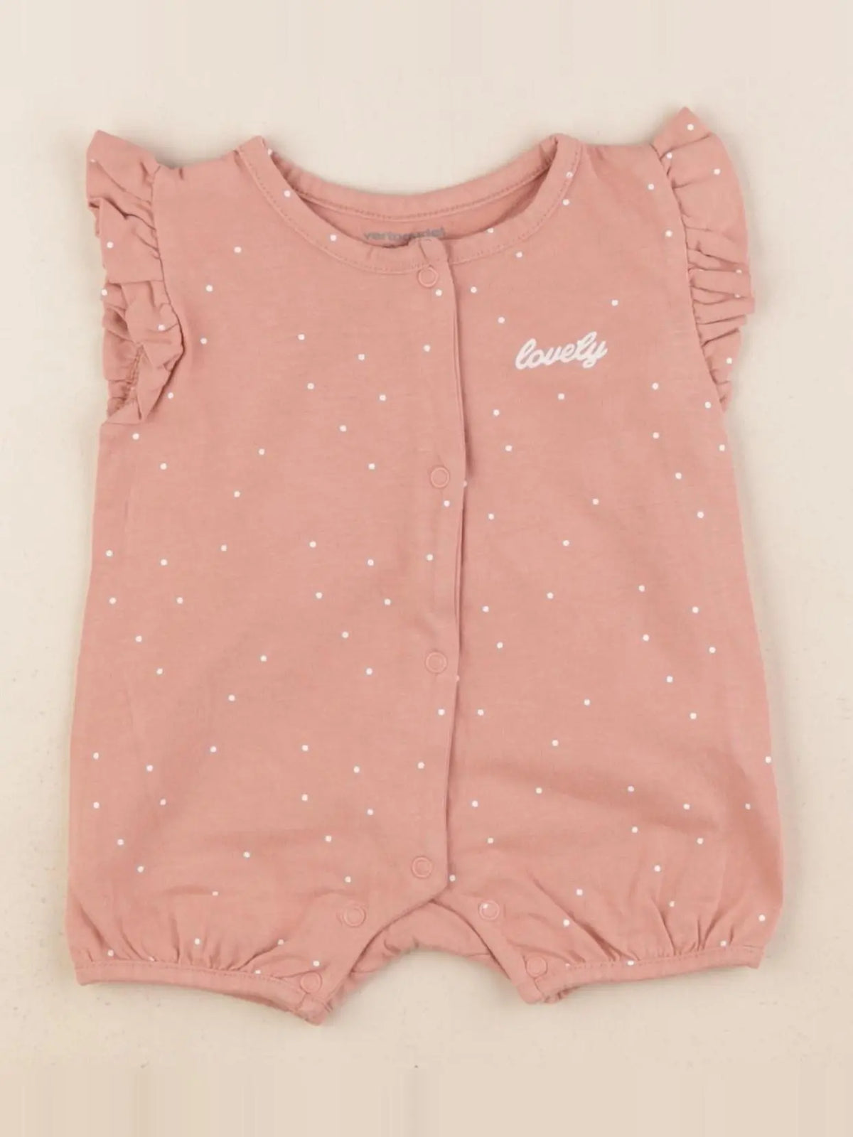 Vertbaudet - pyjama coton rose - 3 mois