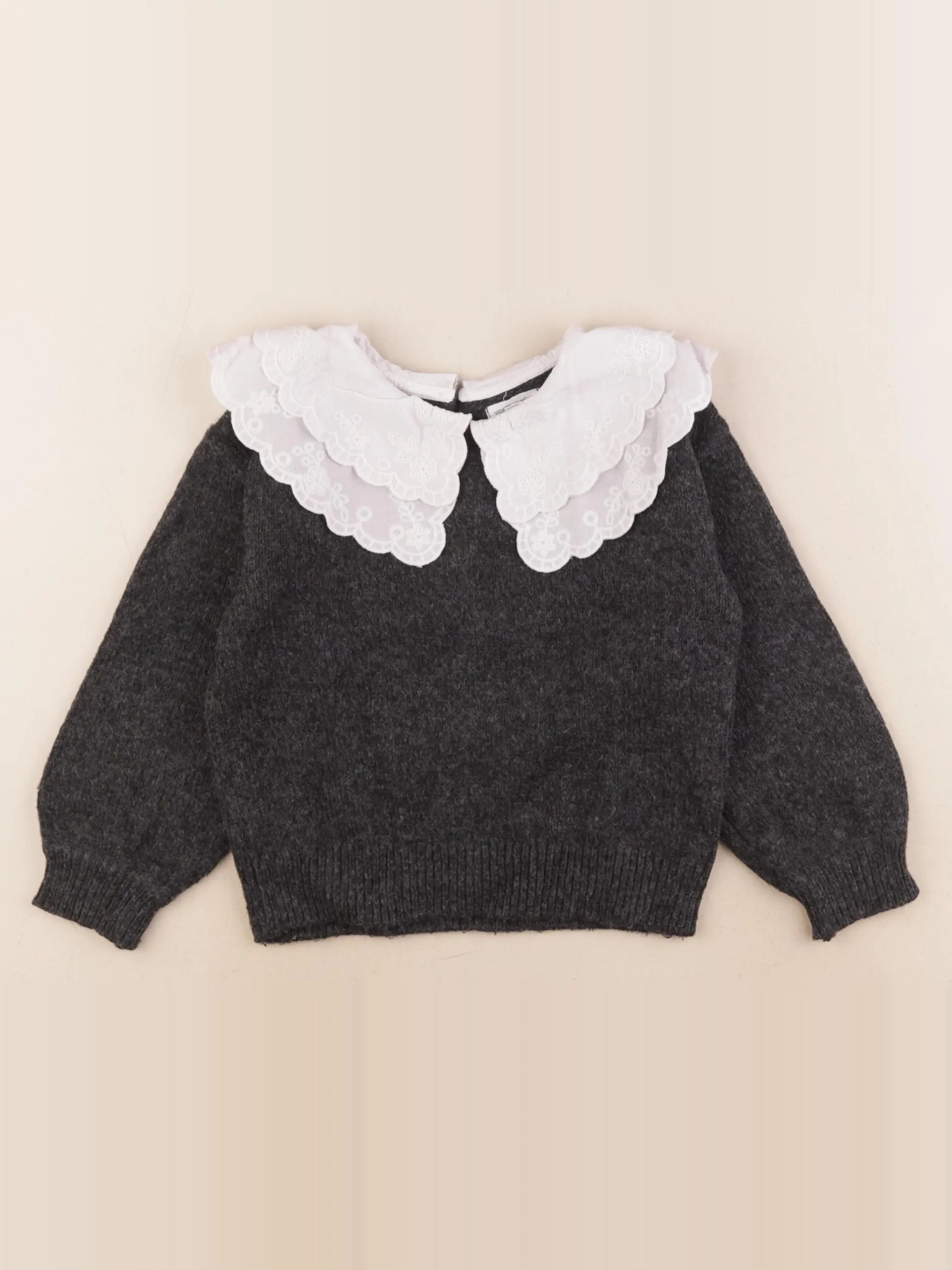 Vertbaudet - pull gris - 5 ans