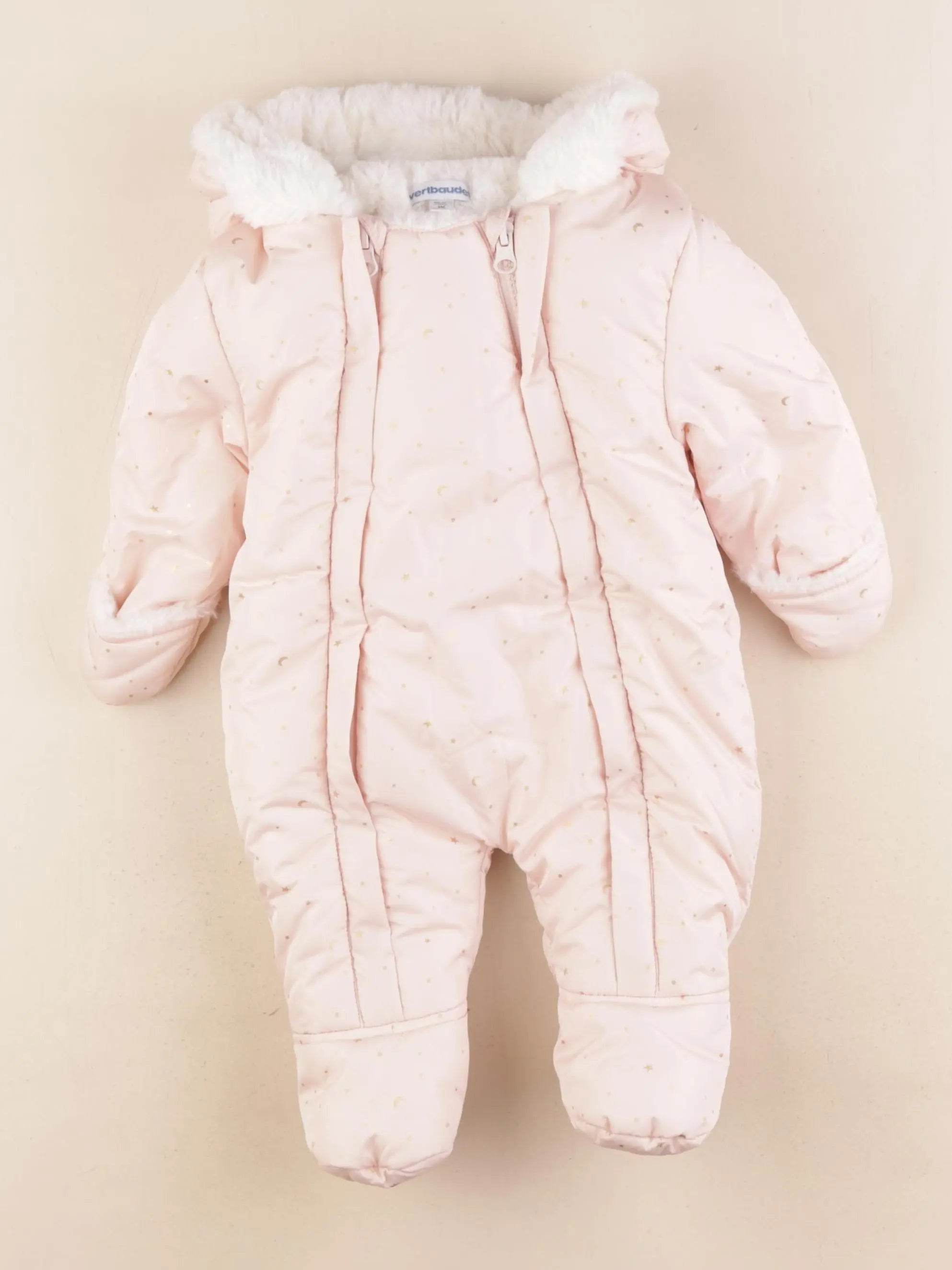 Vertbaudet - combi-pilote rose - 3 mois