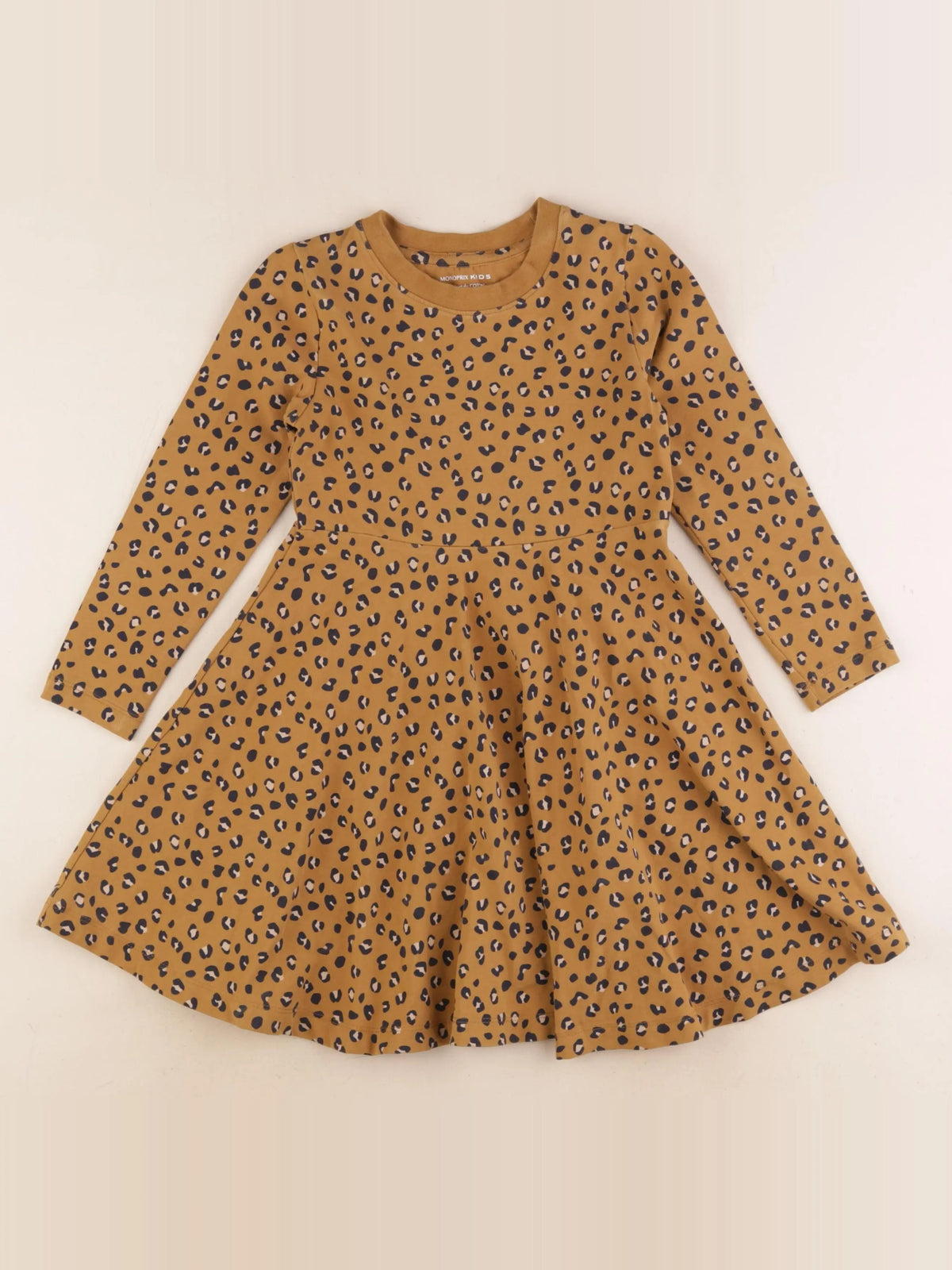 Monoprix - robe marron - 6 ans