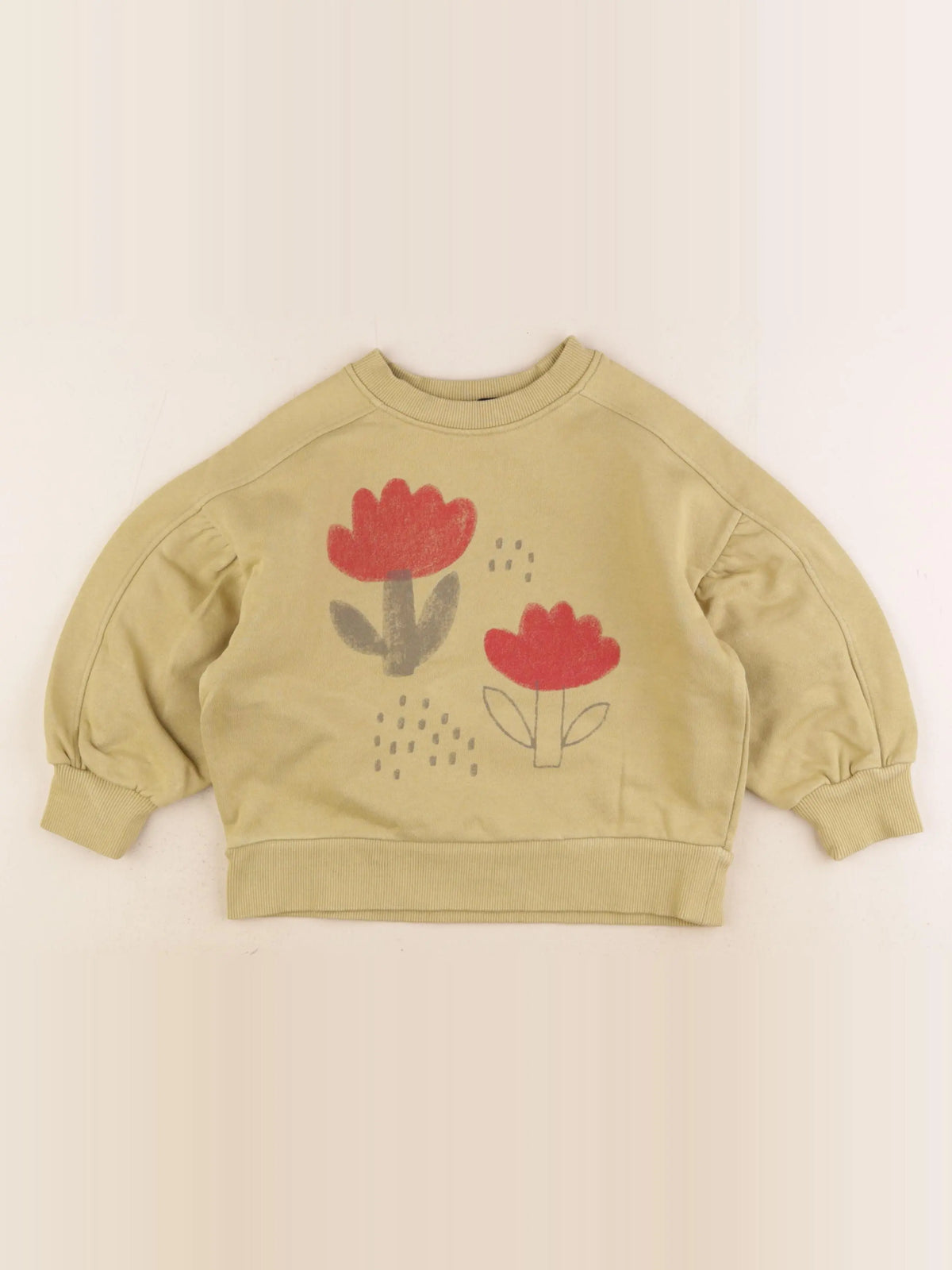 Monoprix - sweat vert - 6 ans