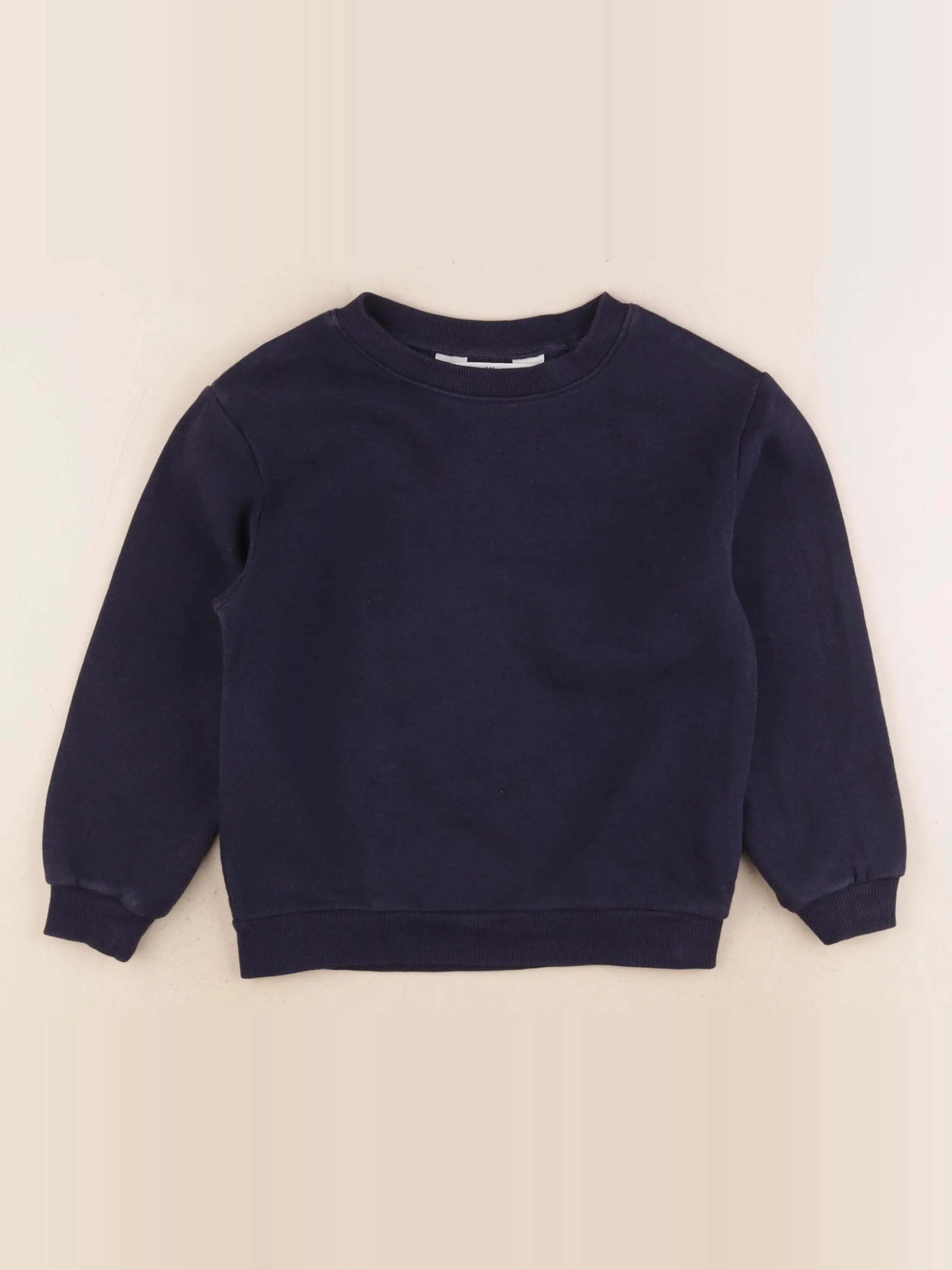 H&M - sweat bleu - 4/6 ans