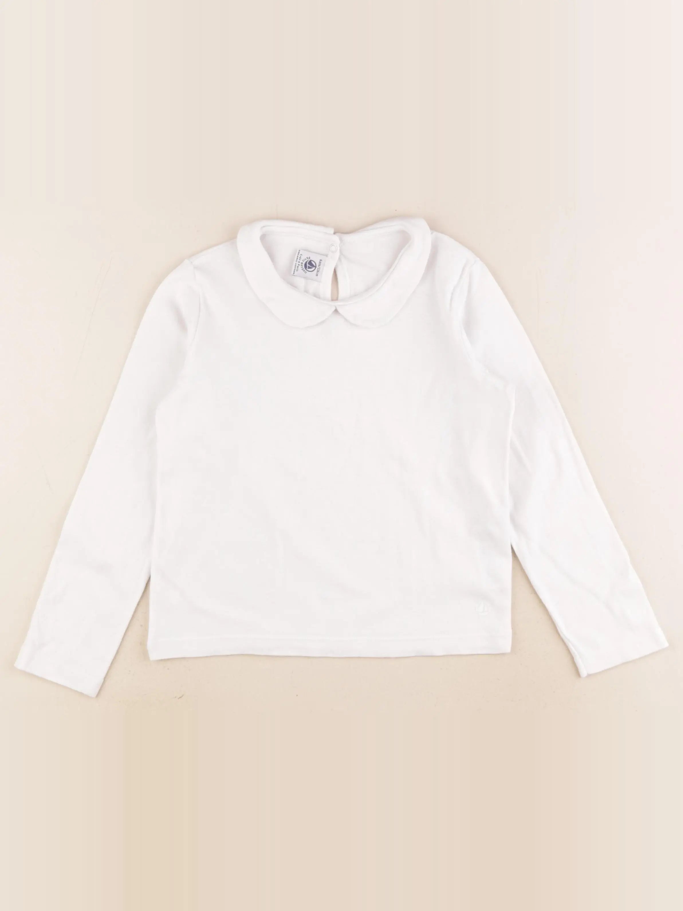 Petit Bateau - tee-shirt blanc - 6 ans