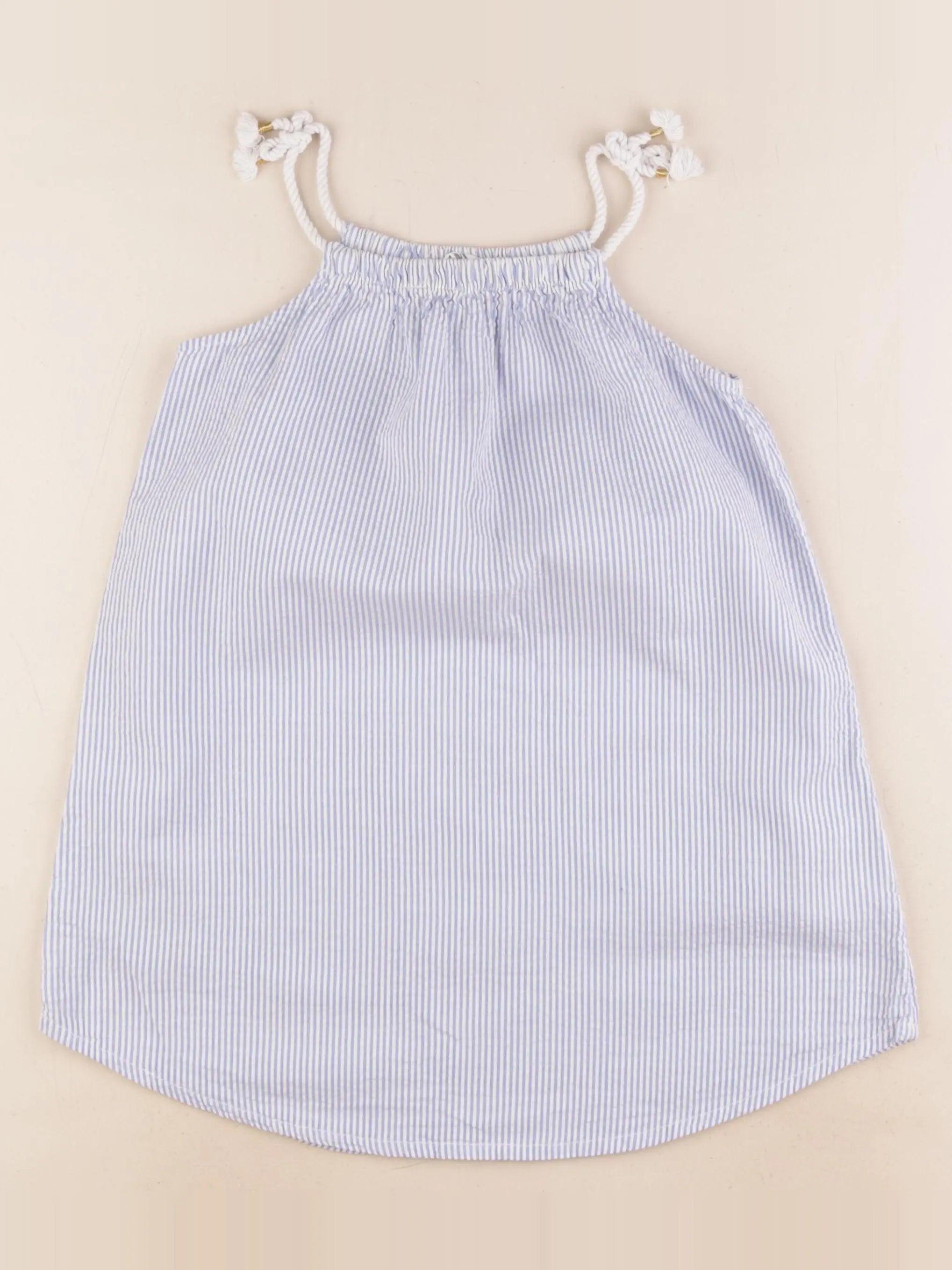 H&M - robe bleu - 4/5 ans