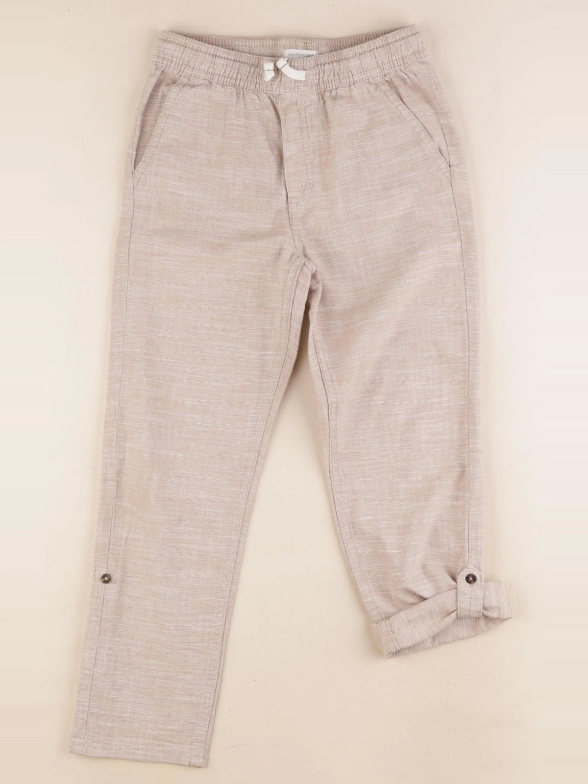 Vertbaudet - pantalon beige - 8 ans