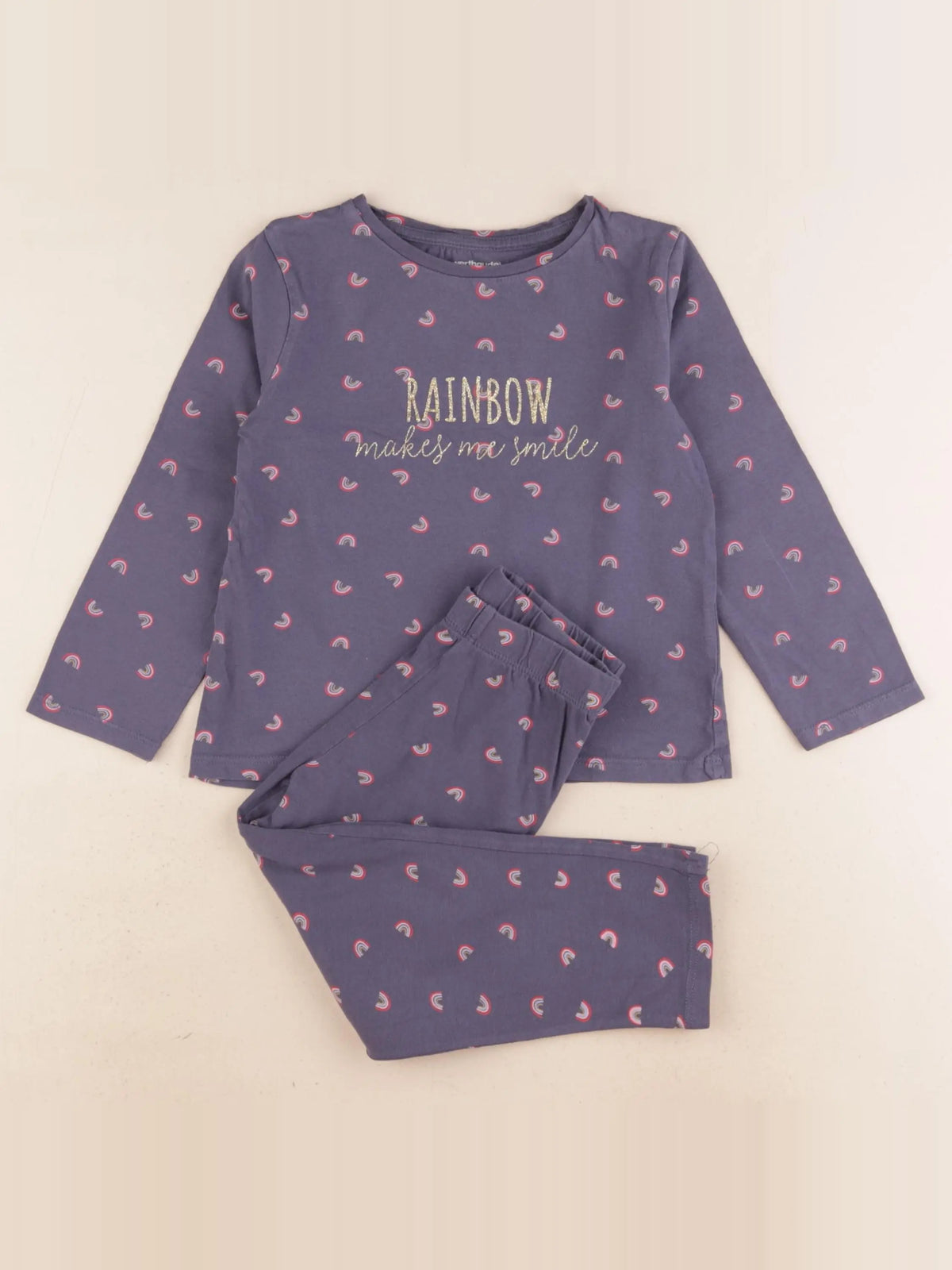 Vertbaudet - pyjama coton gris - 4 ans