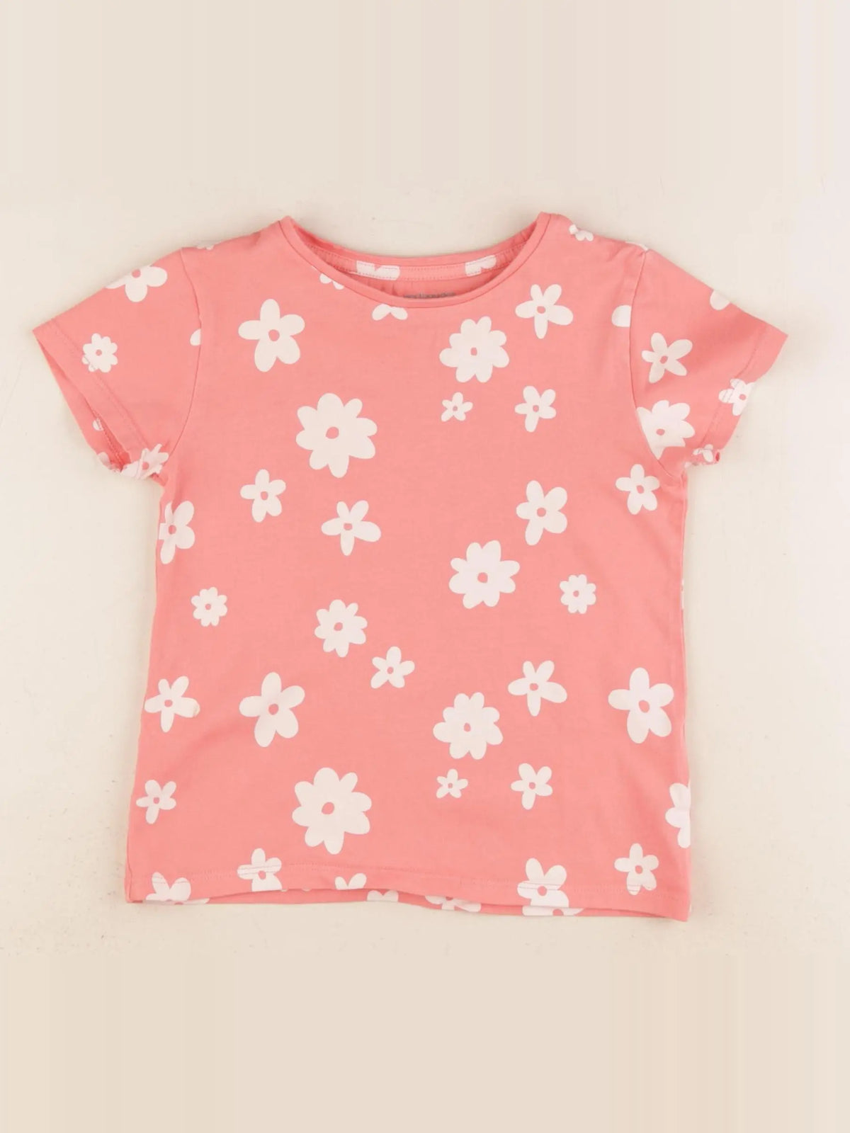 Vertbaudet - tee-shirt orange - 5 ans