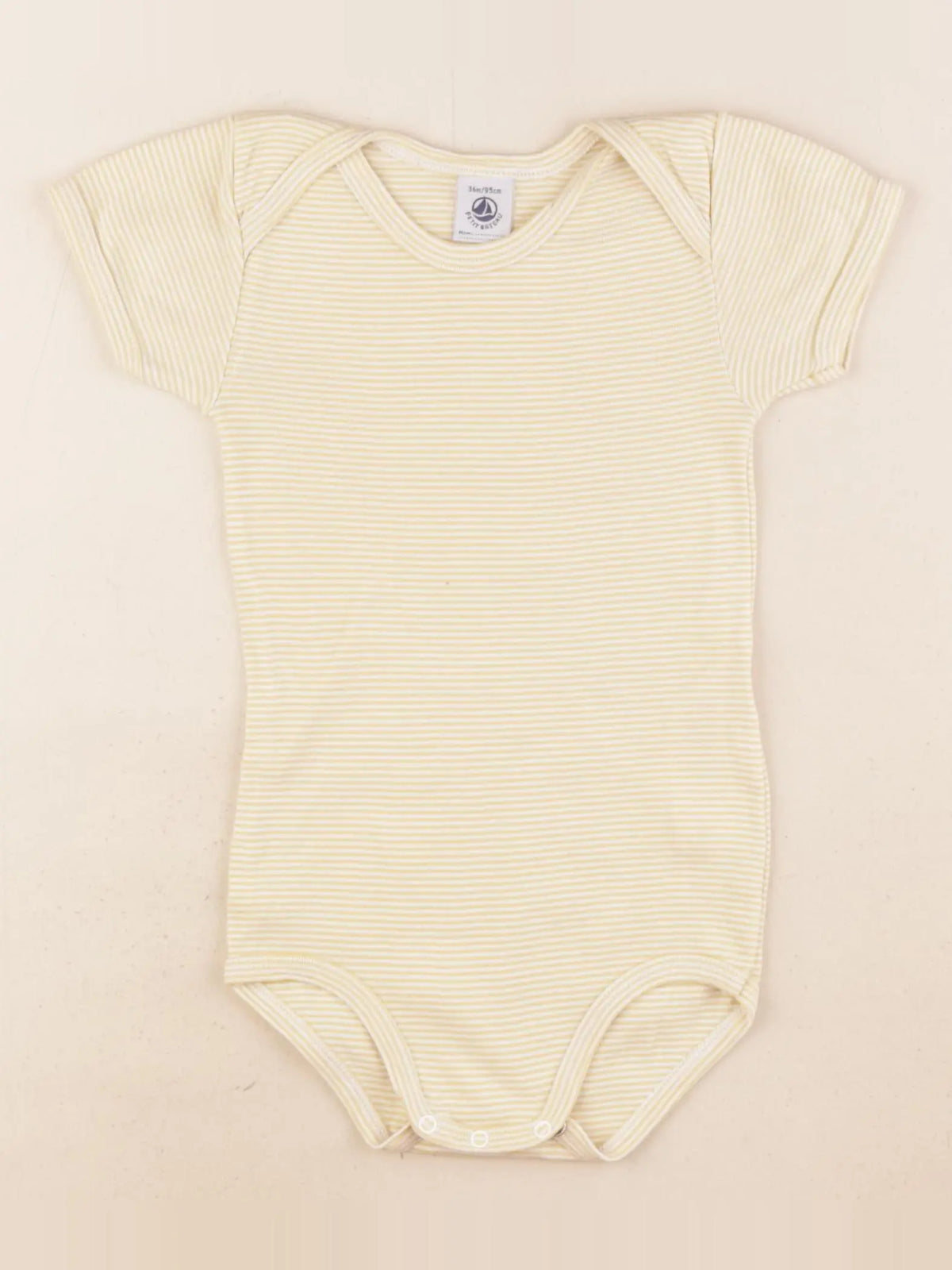 Petit Bateau - body jaune - 36 mois