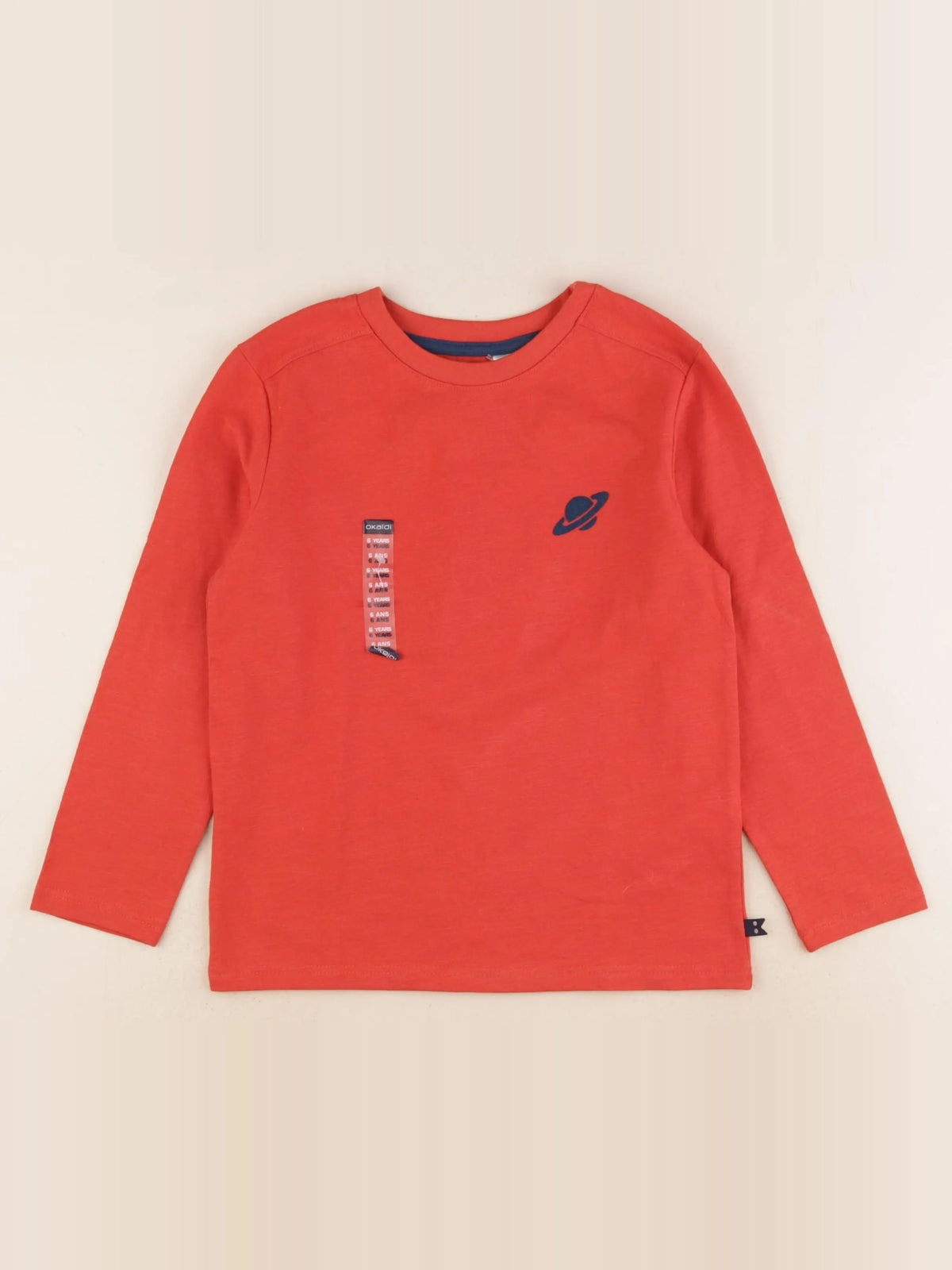 Okaidi - tee-shirt rouge - 6 ans