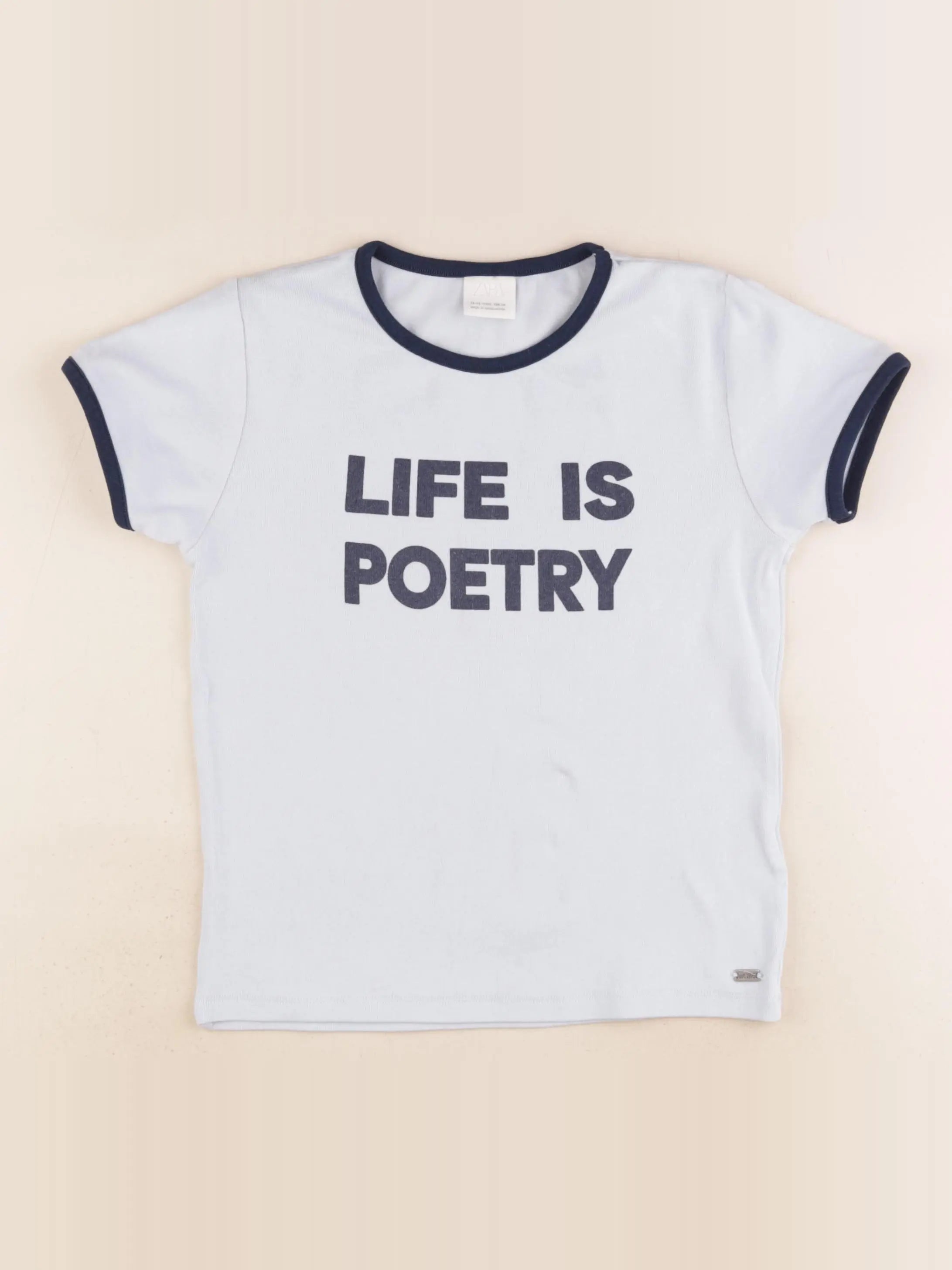 Zara - tee-shirt bleu - 12/13 ans