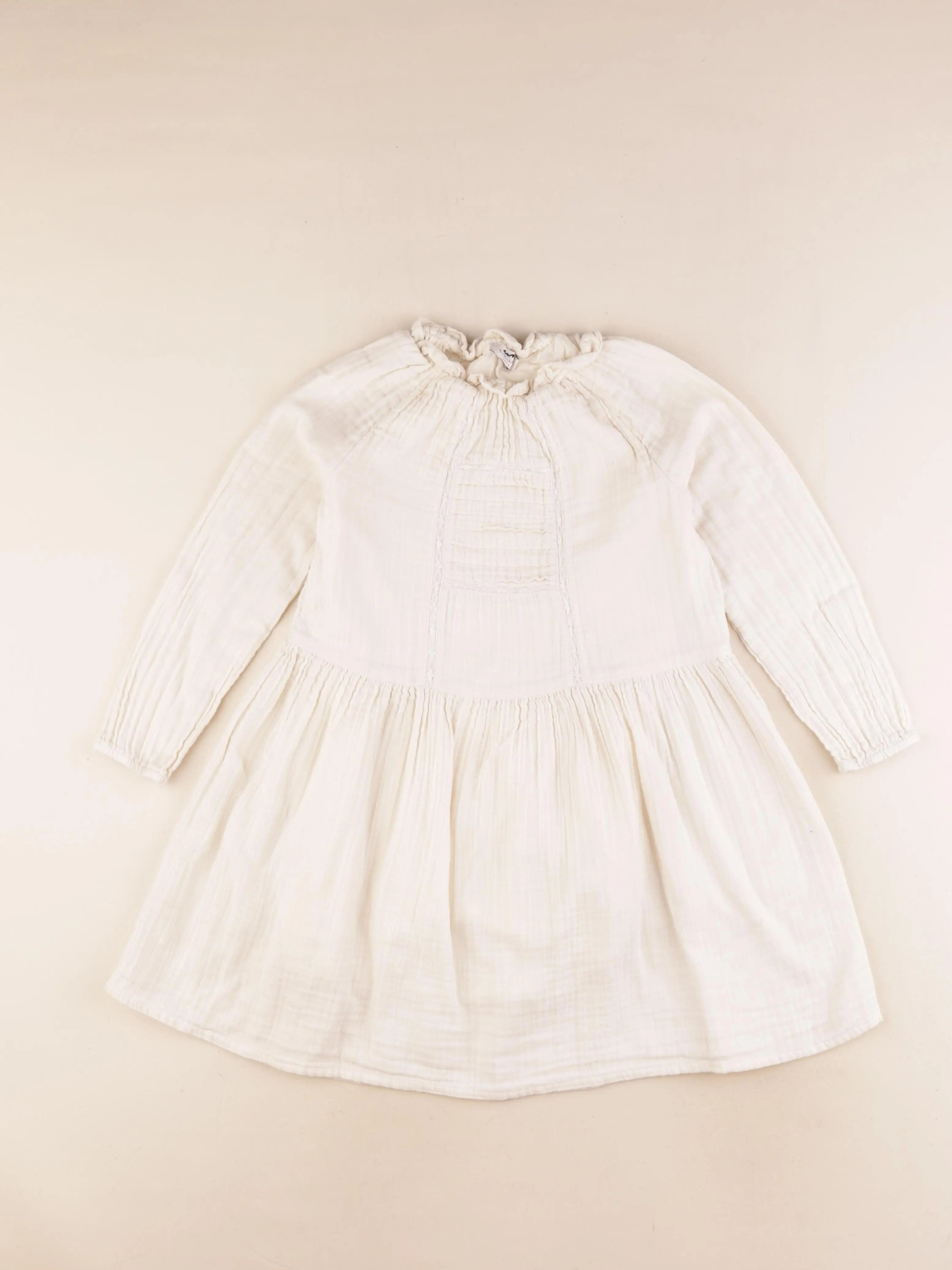 Cyrillus - robe beige - 8 ans