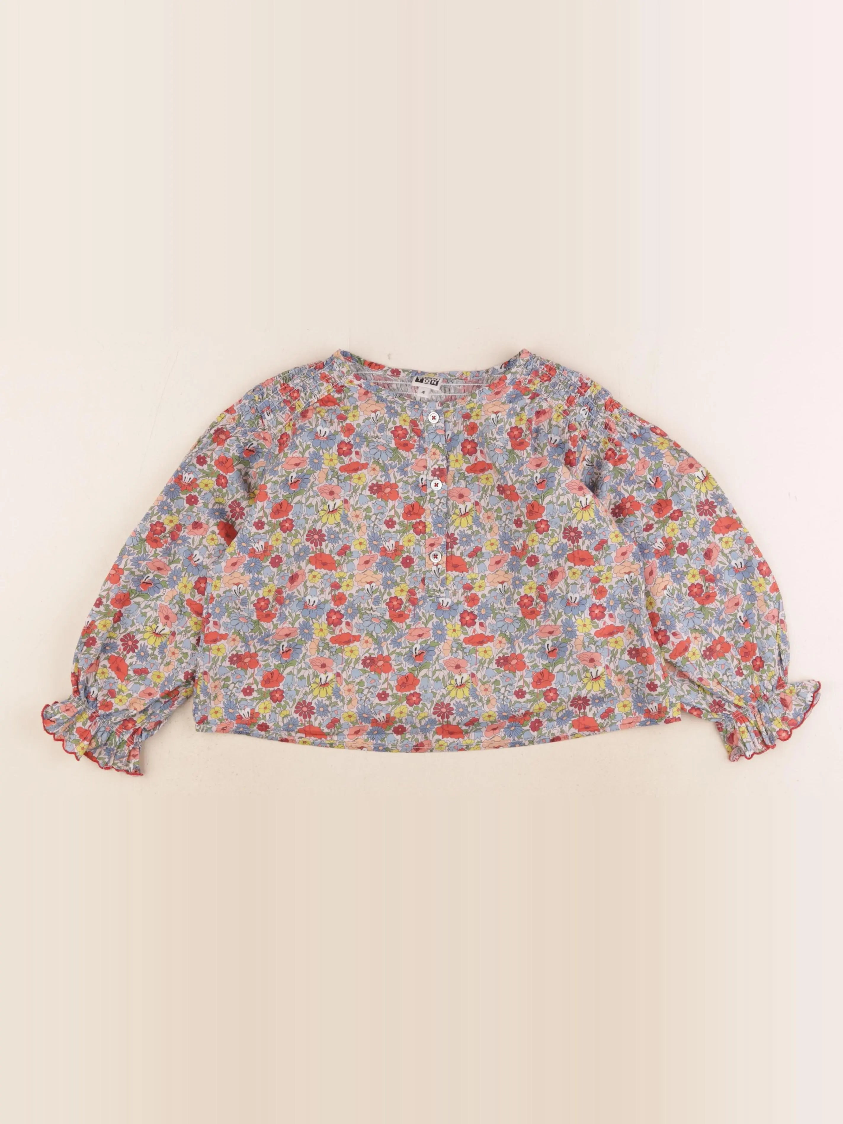 Bonton - blouse multicolore - 4 ans