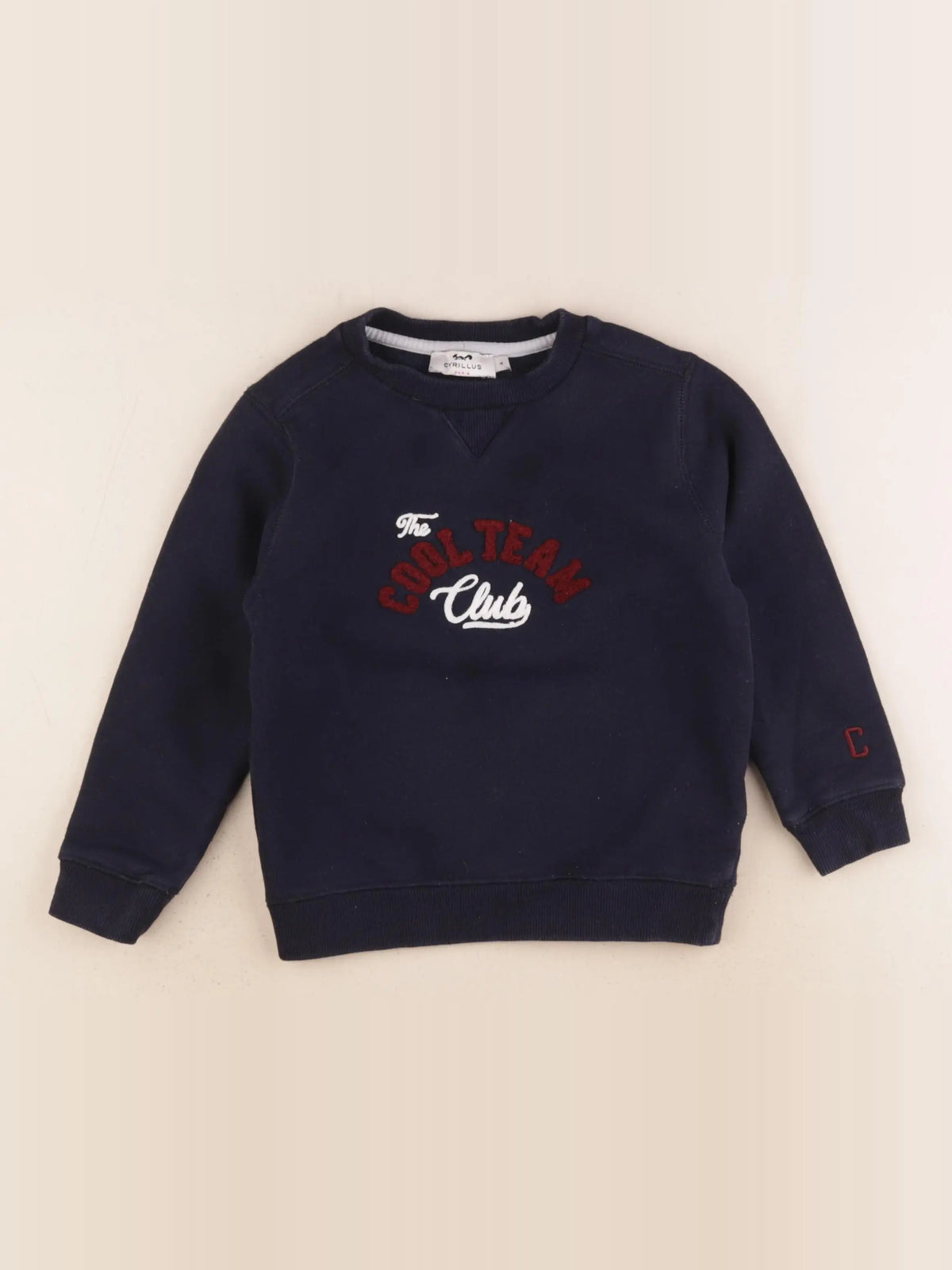 Cyrillus - sweat bleu - 4 ans
