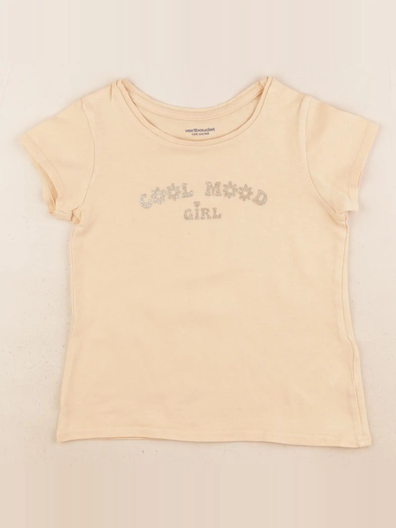 Vertbaudet - tee-shirt jaune - 4 ans