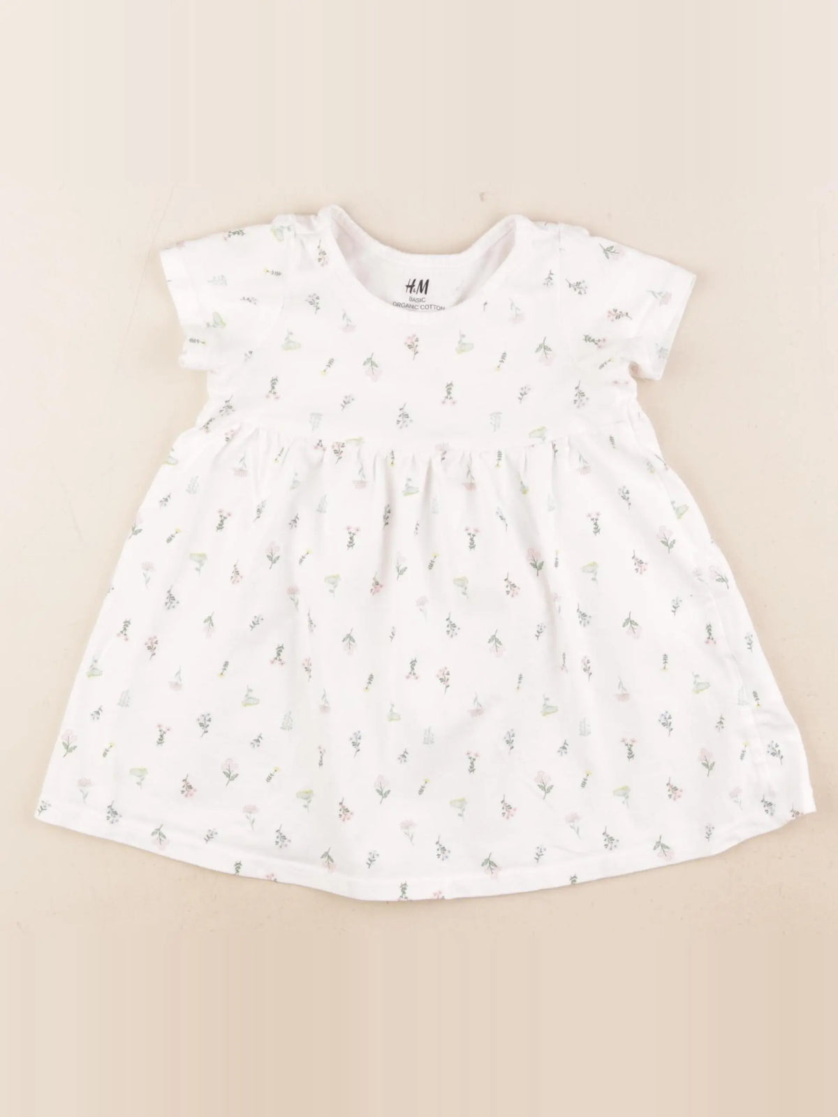 H&M - robe blanc - 9/12 mois