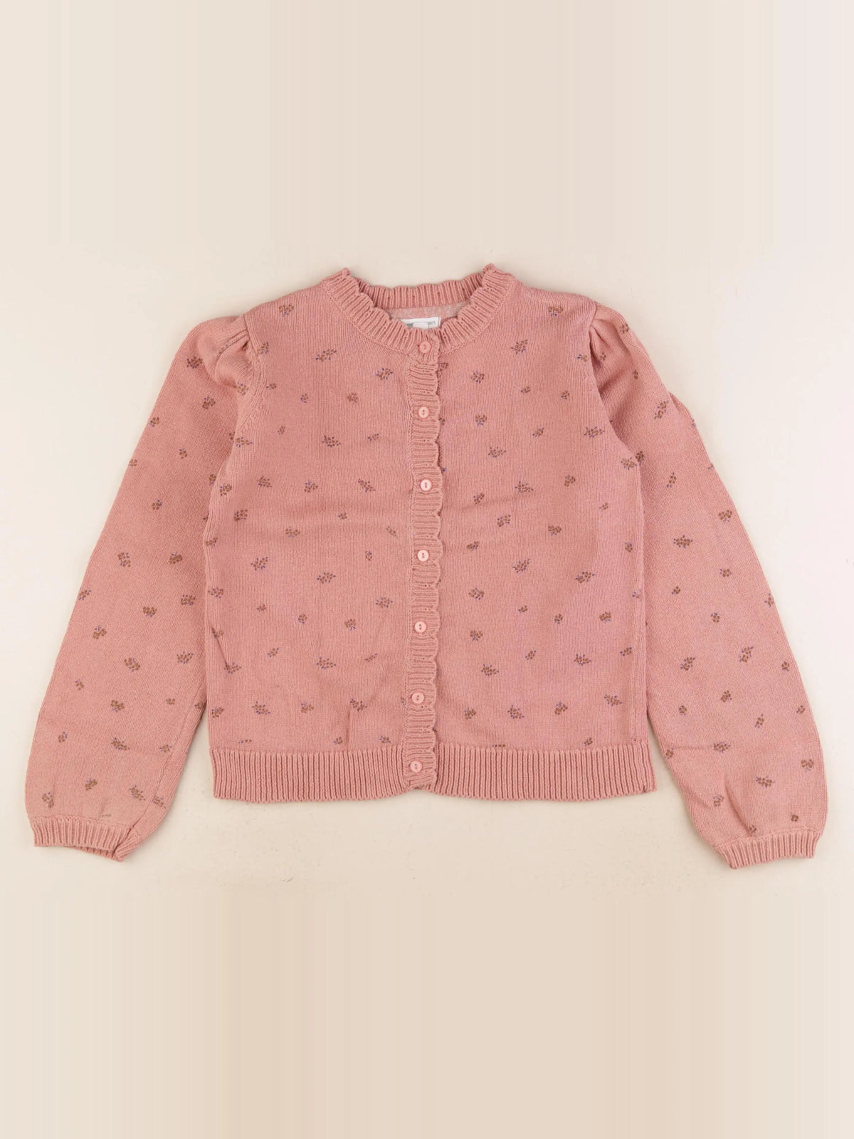 Vertbaudet - gilet rose - 10 ans