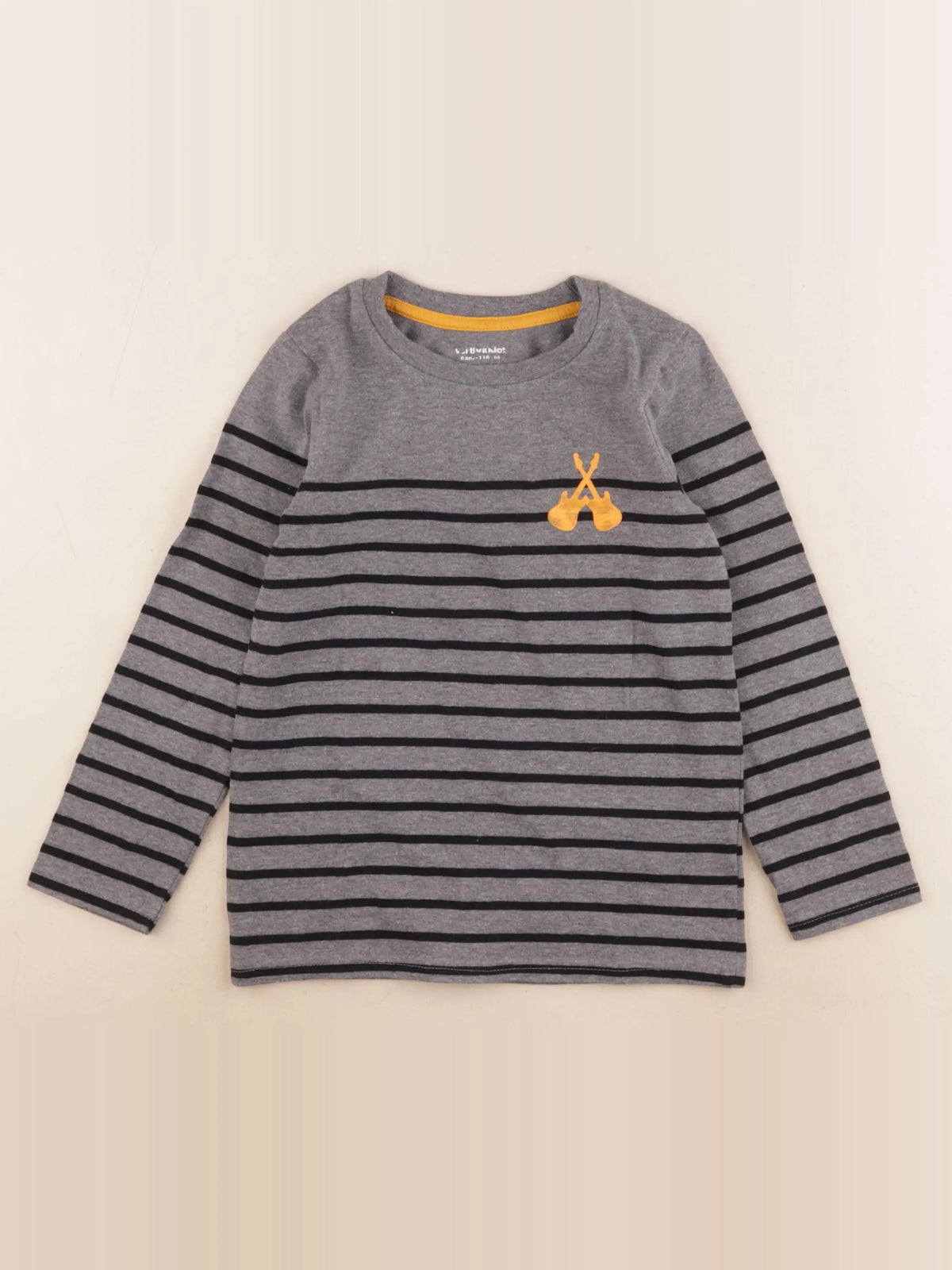 Vertbaudet - tee-shirt gris - 6 ans