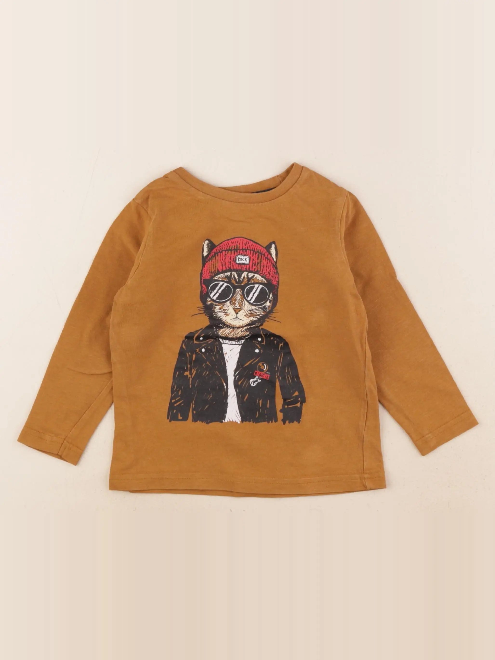 Vertbaudet - tee-shirt jaune - 3 ans