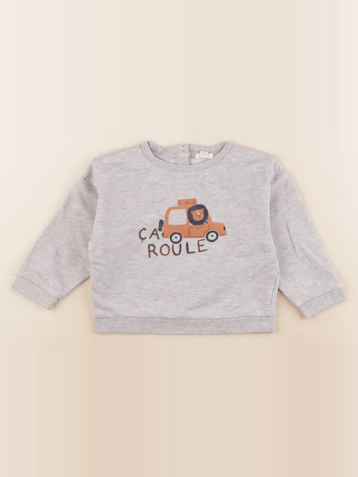 Vertbaudet - sweat gris - 24 mois