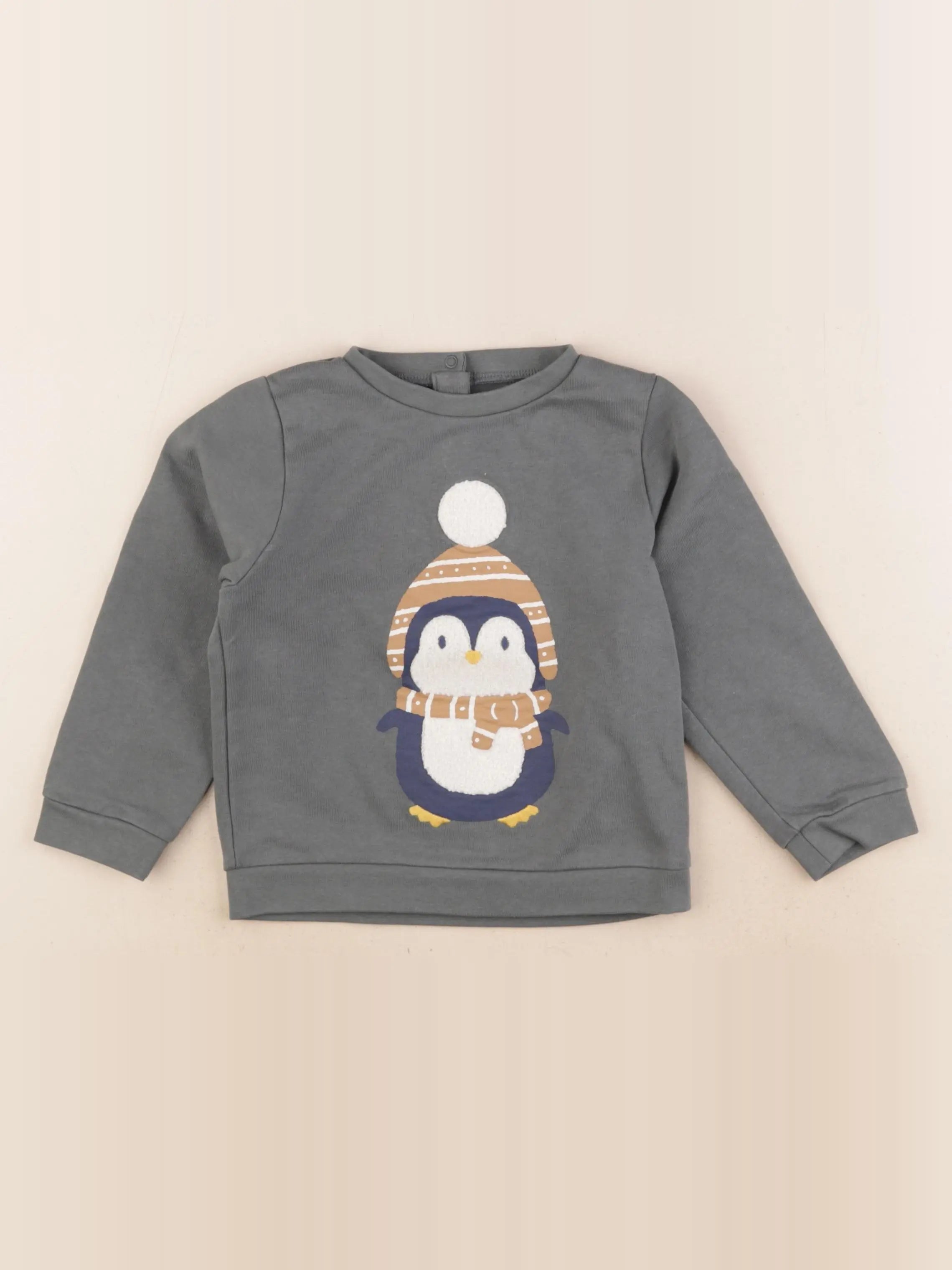 Vertbaudet - sweat vert - 36 mois