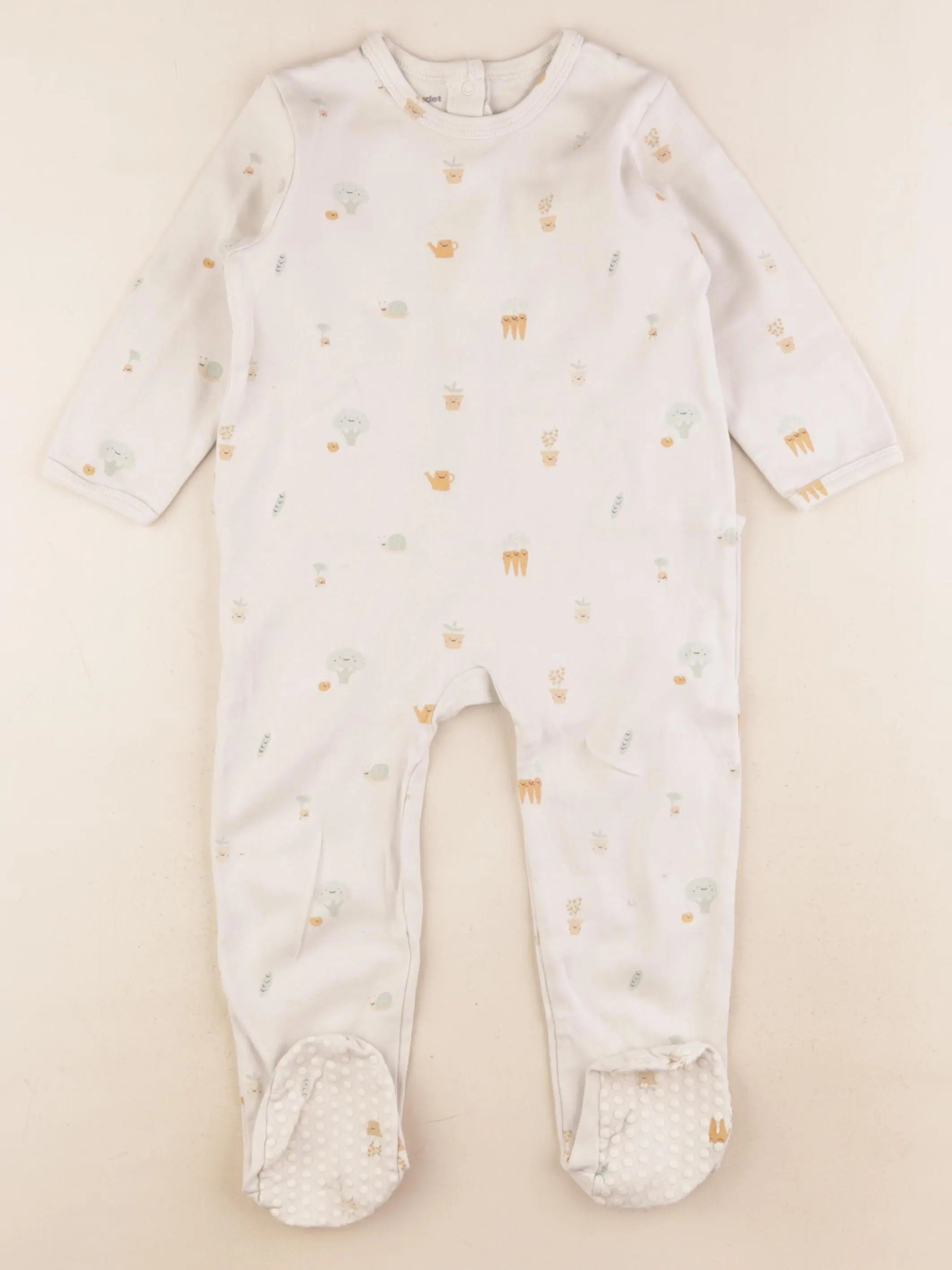 Vertbaudet - pyjama coton beige - 2 ans