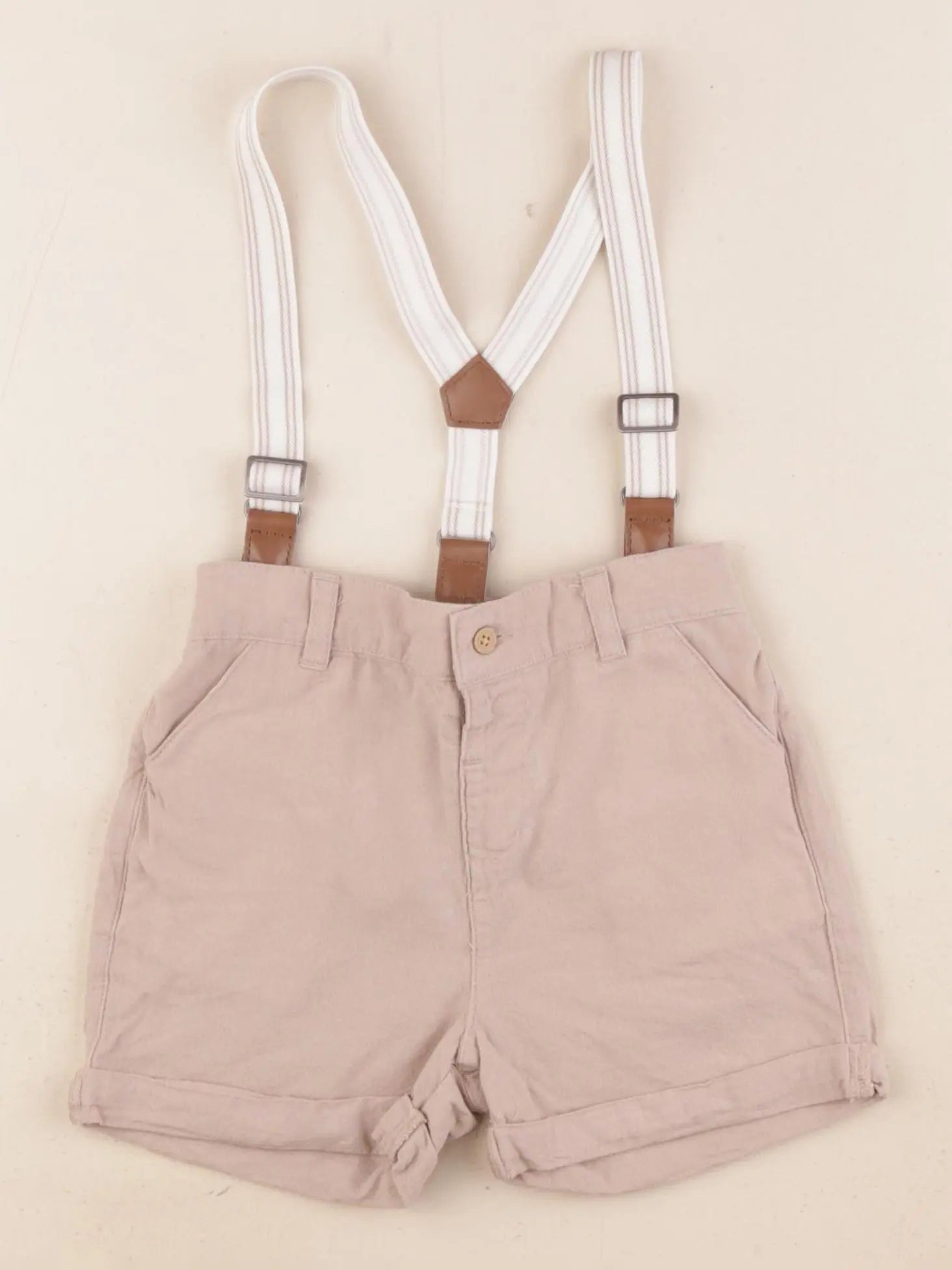 Vertbaudet - short beige - 2 ans