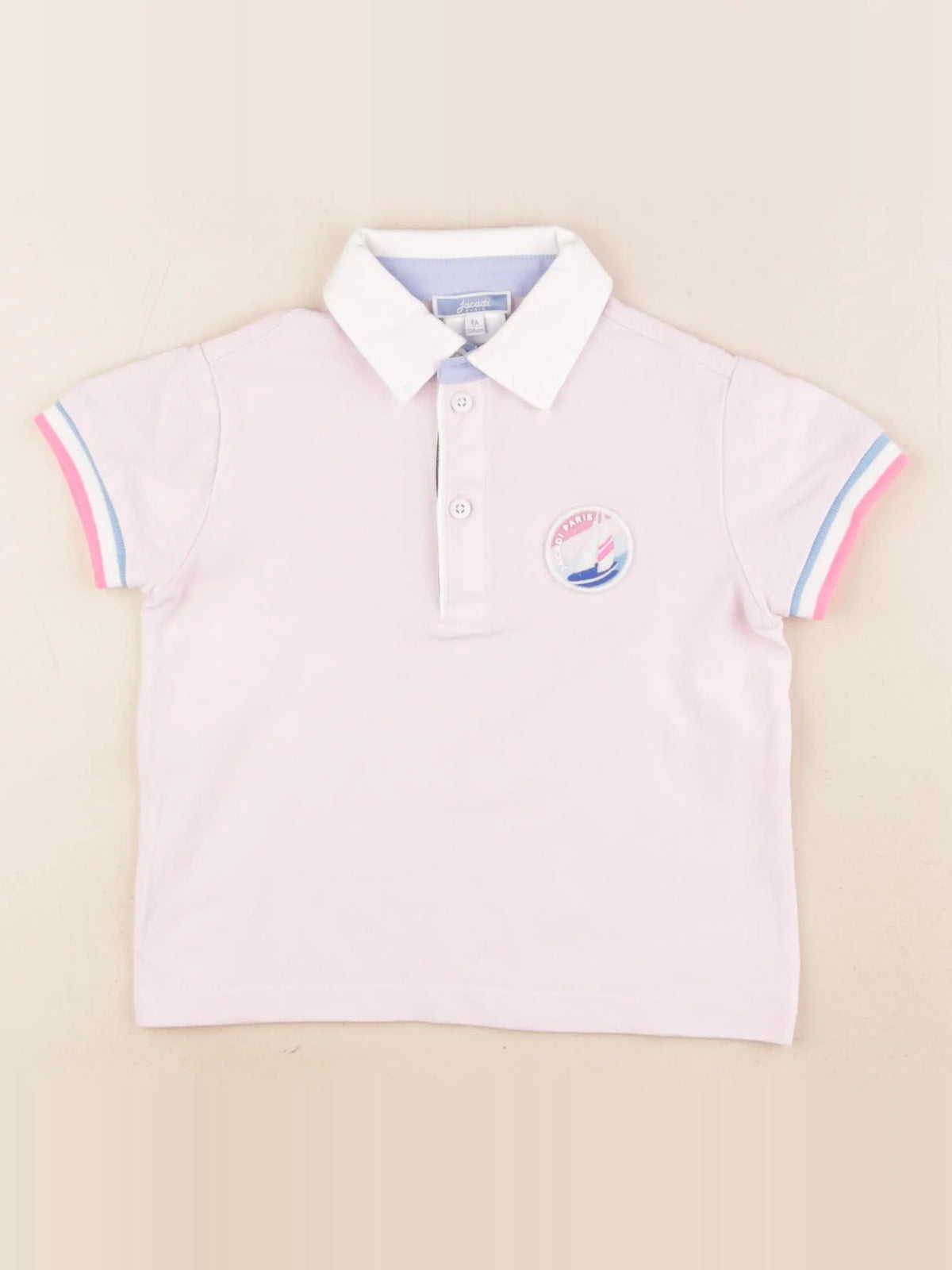 Jacadi - polo imprimé au dos rose - 4 ans