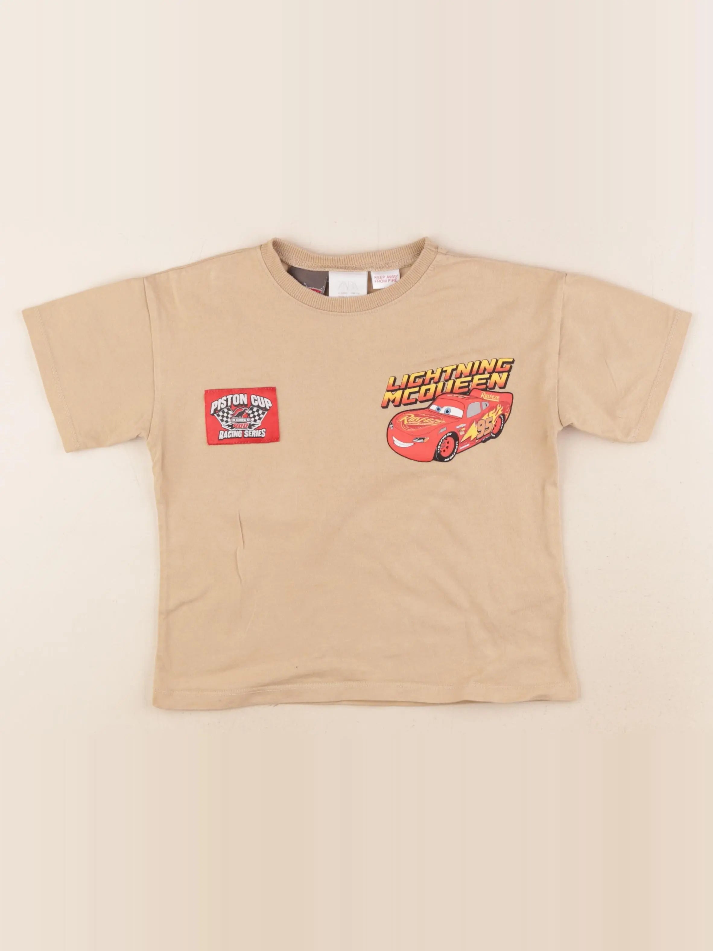 Zara - tee-shirt imprimé au dos beige - 4 ans