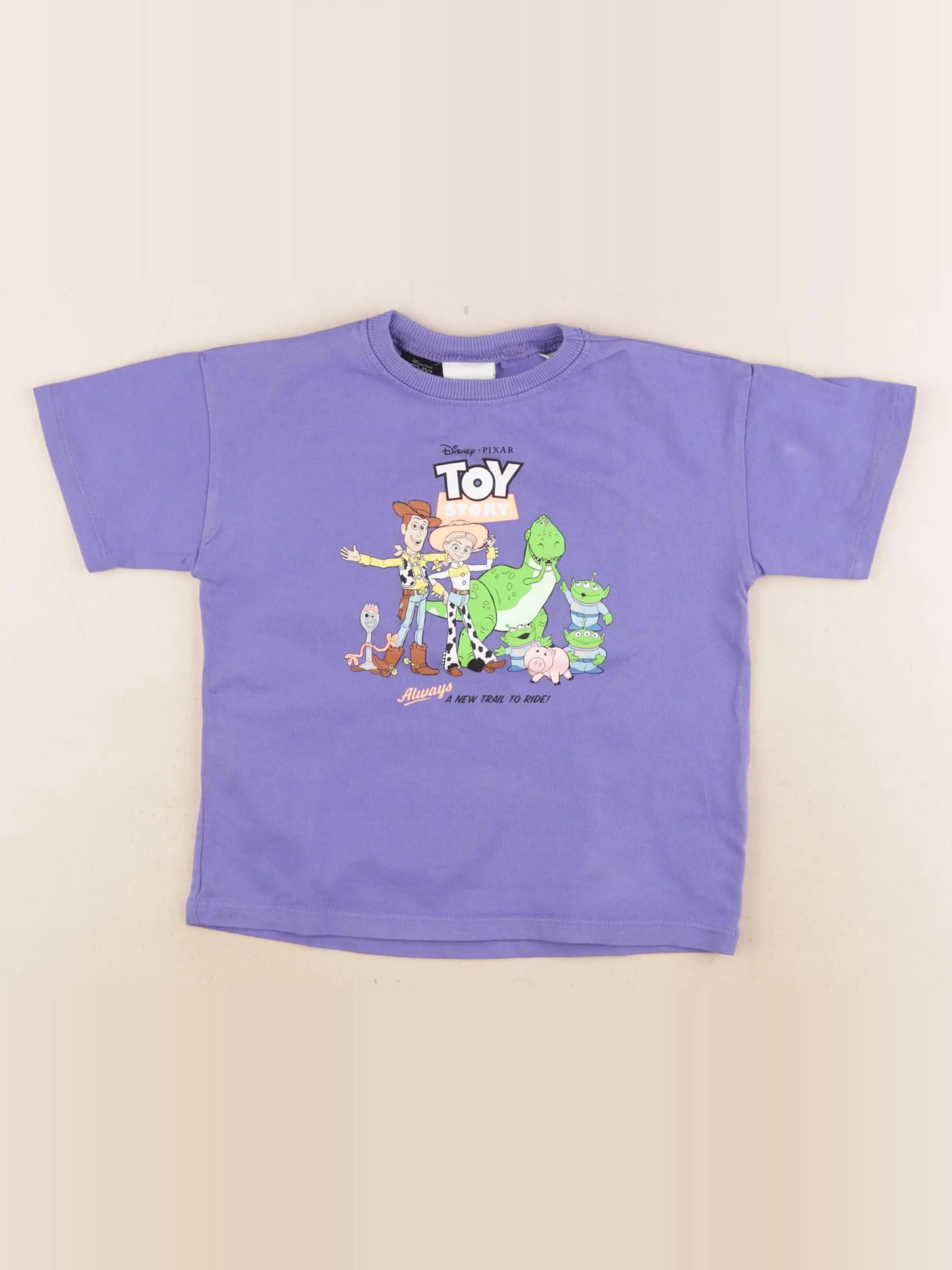 Zara - tee-shirt imprimé au dos violet - 4 ans