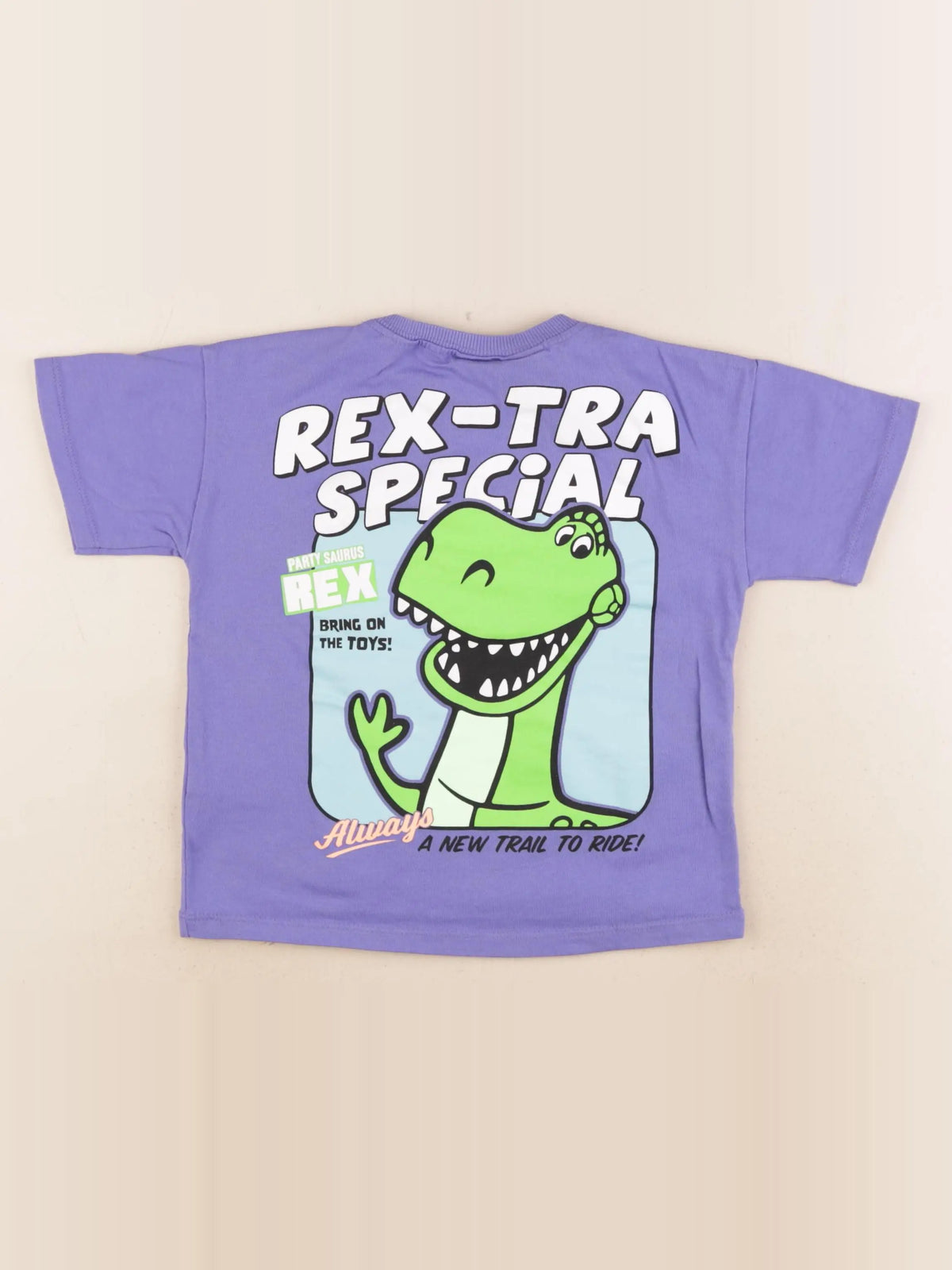 Zara - tee-shirt imprimé au dos violet - 4 ans