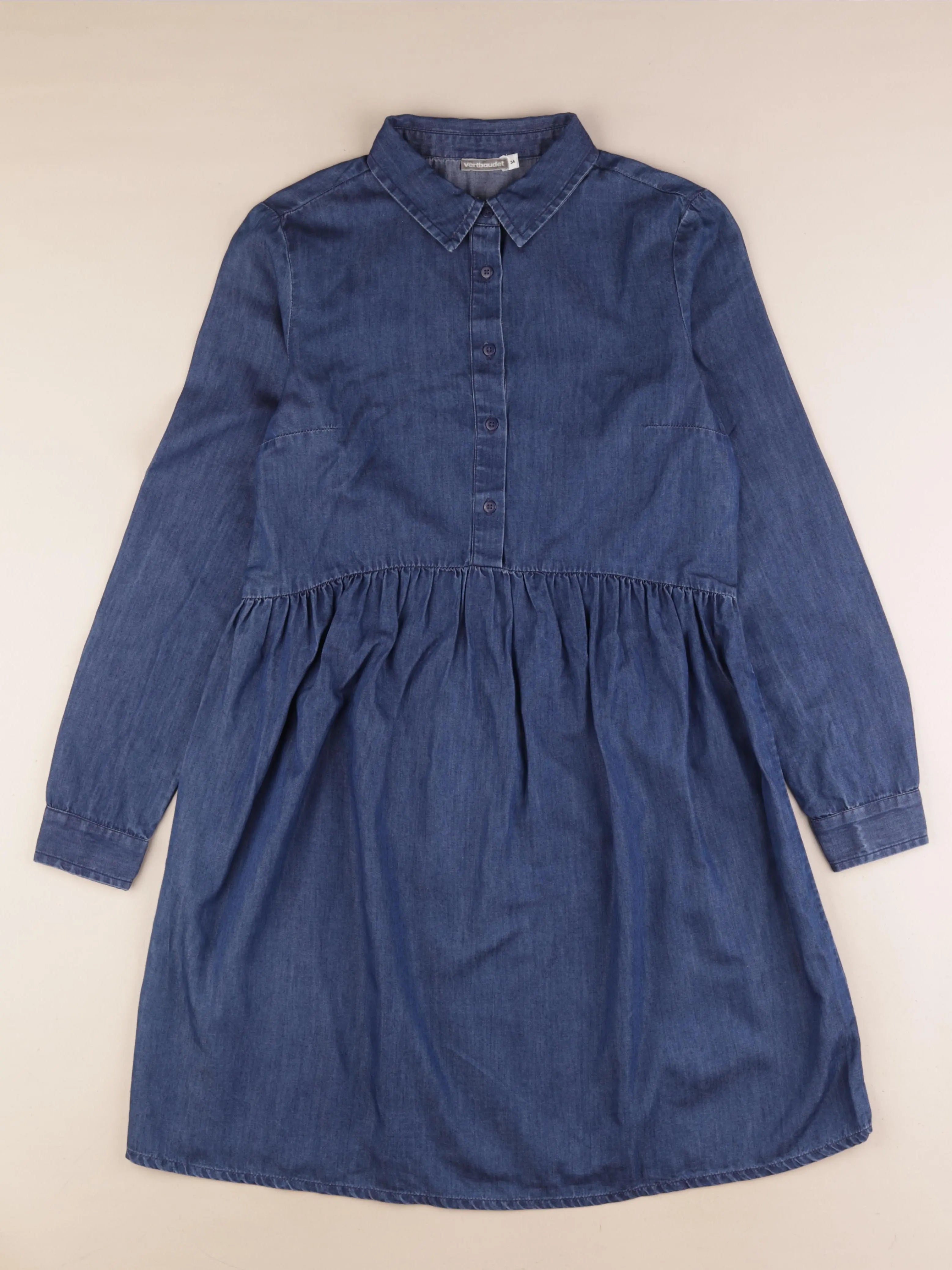 Vertbaudet - robe grossesse bleu - 34