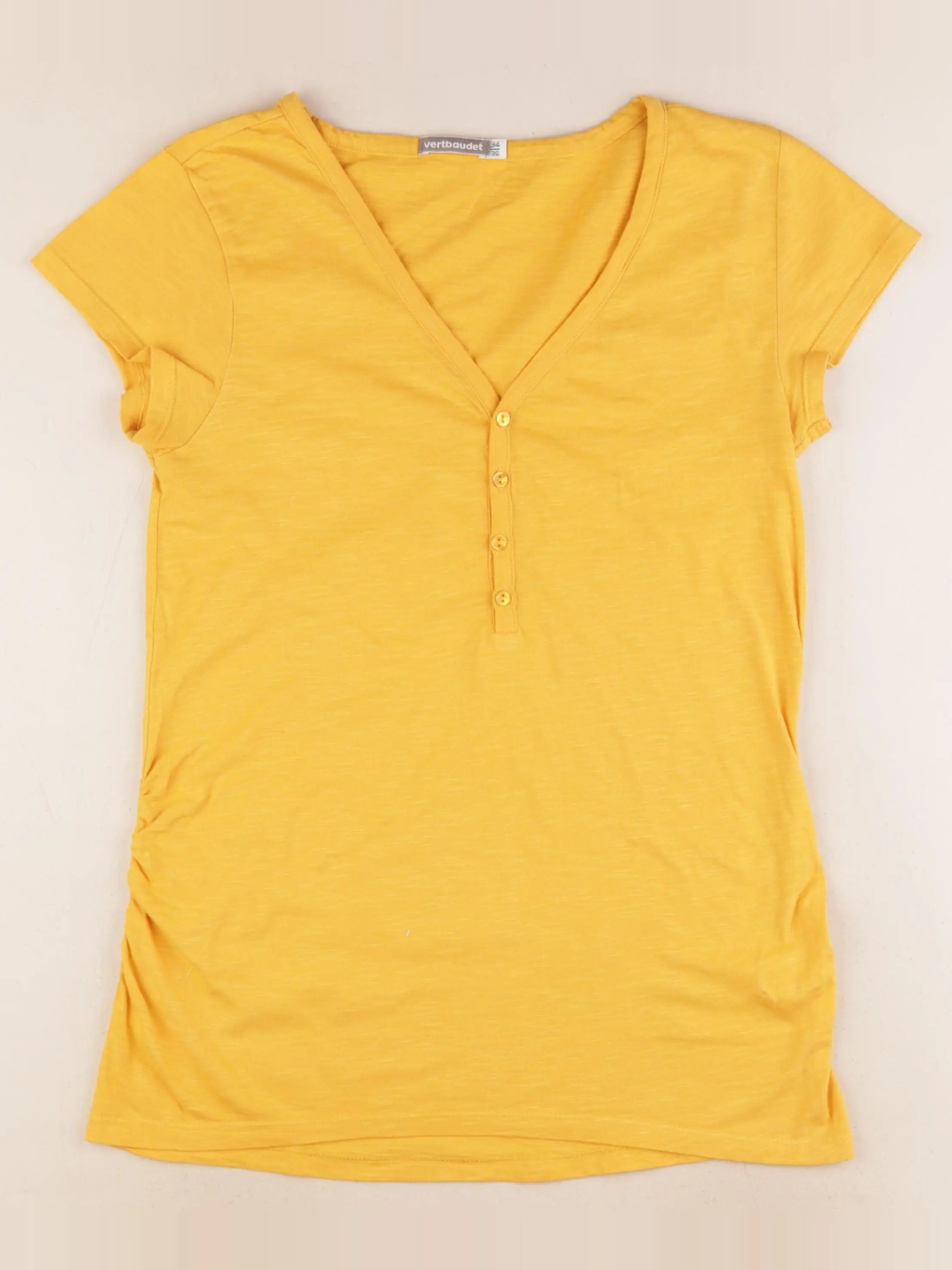 Vertbaudet - tee-shirt grossesse jaune - 34 à 36