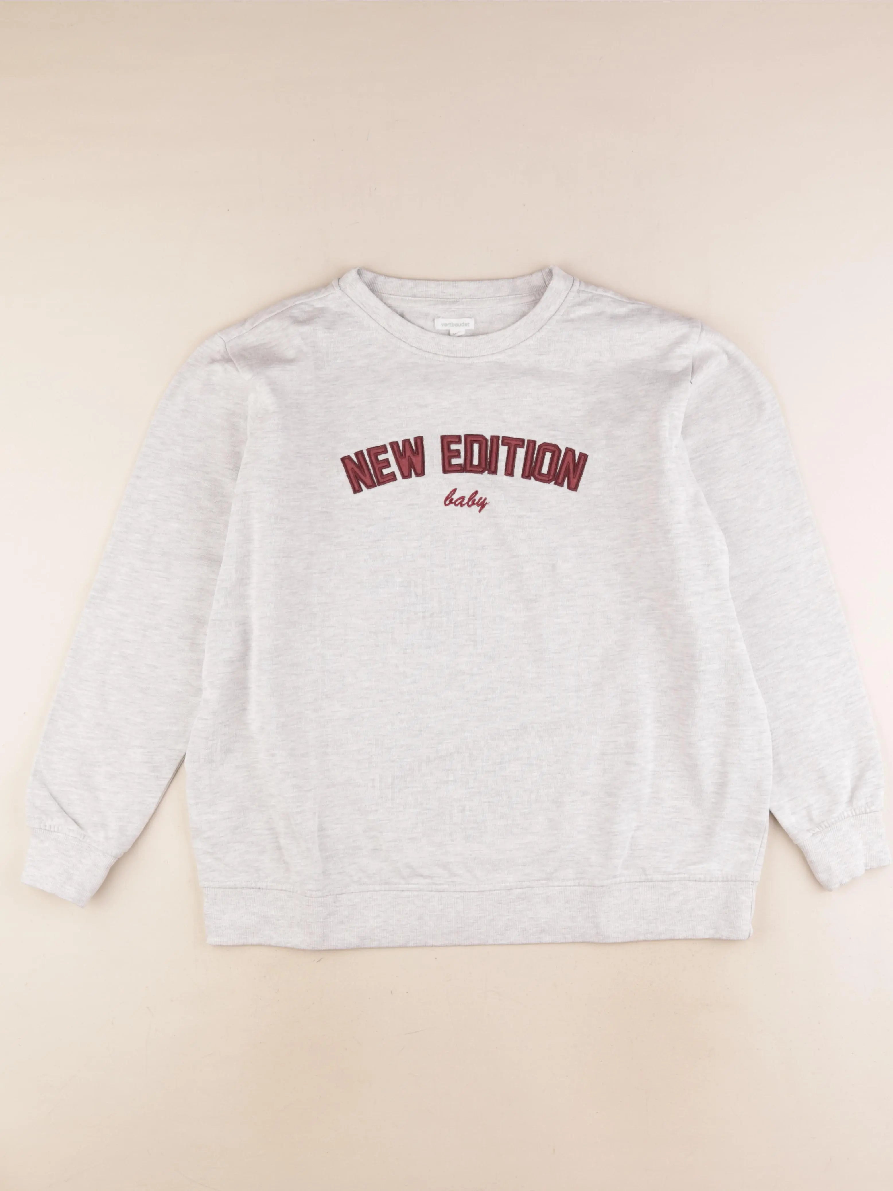 Vertbaudet - sweat grossesse gris - 34 à 36