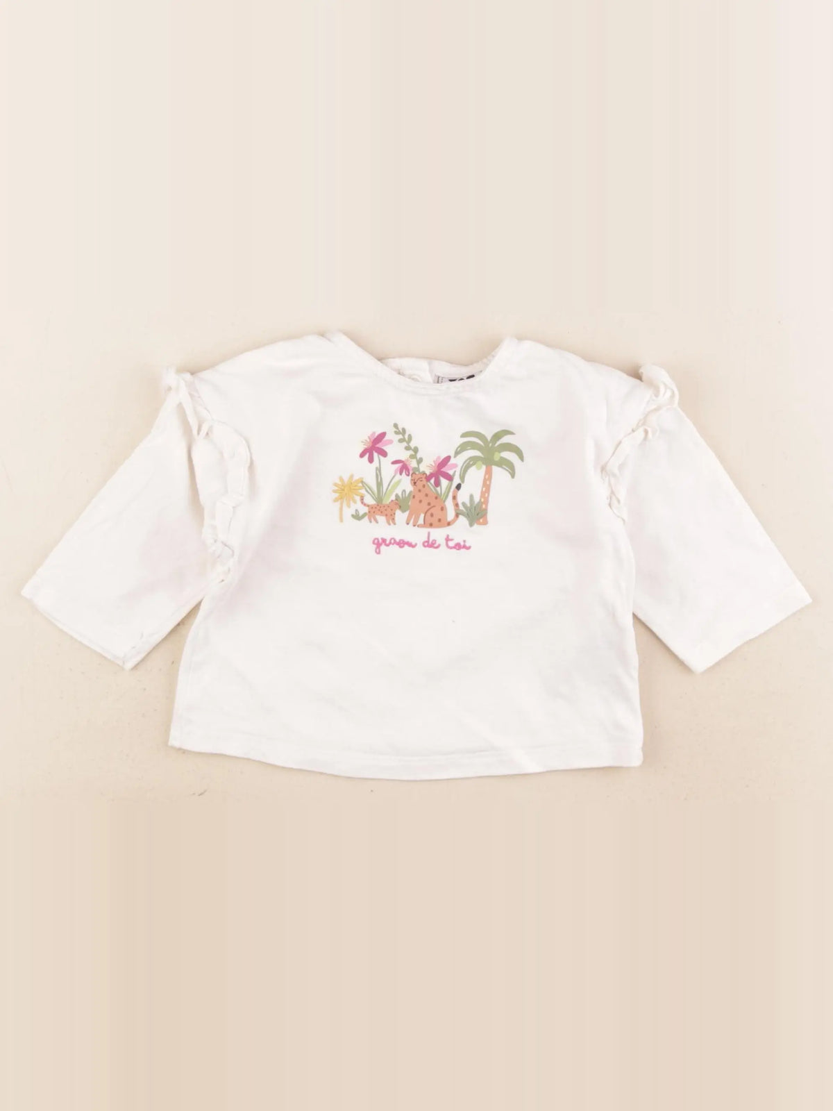 Tape à l'oeil - tee-shirt beige - 9 mois