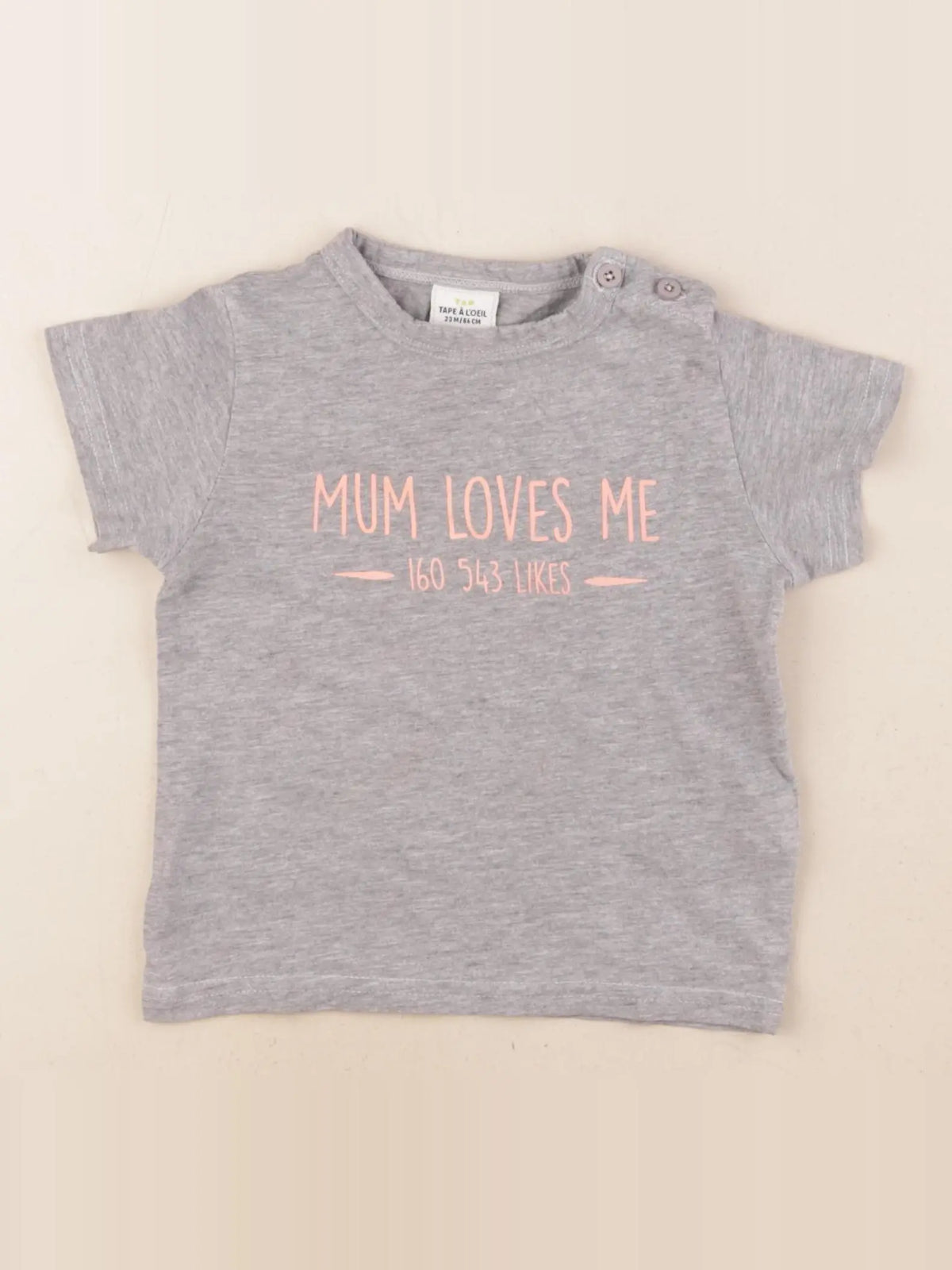 Tape à l'oeil - tee-shirt gris - 24 mois