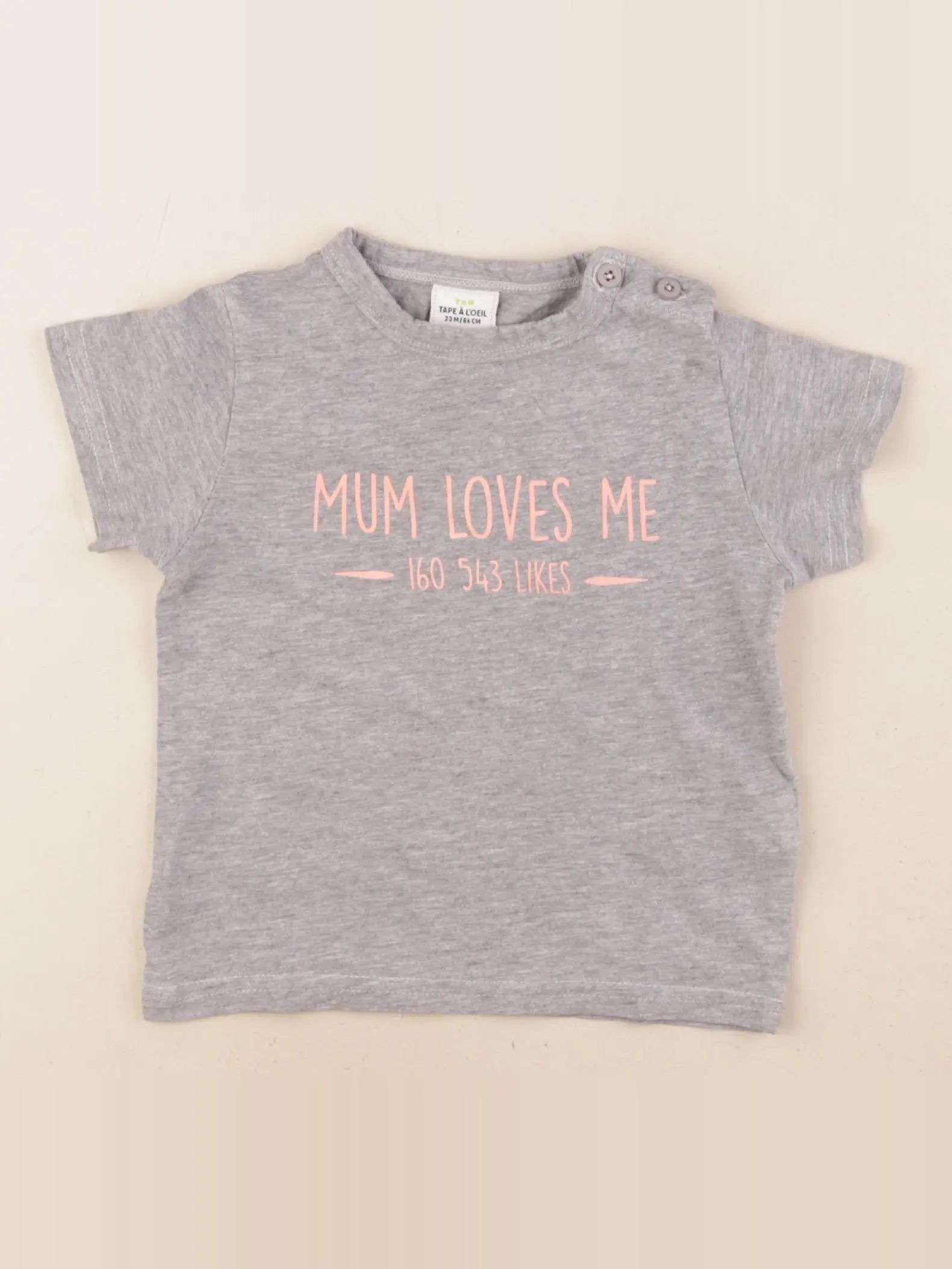 Tape à l'oeil - tee-shirt gris - 24 mois