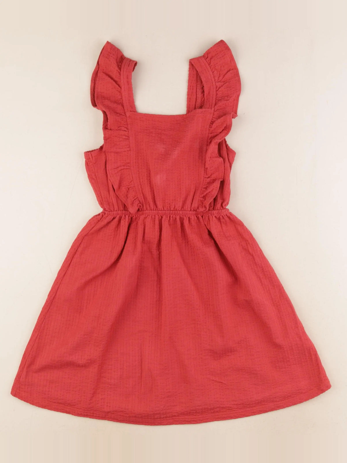Vertbaudet - robe rouge - 8 ans