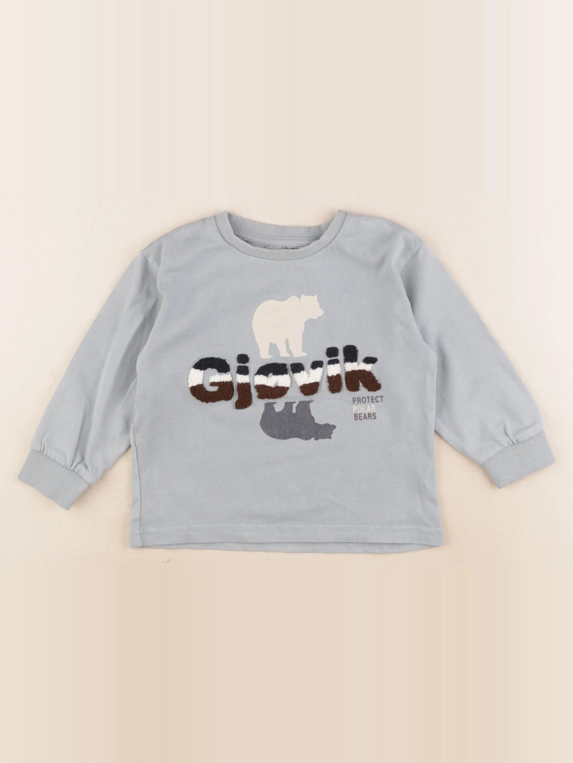 Vertbaudet - tee-shirt bleu - 3 ans