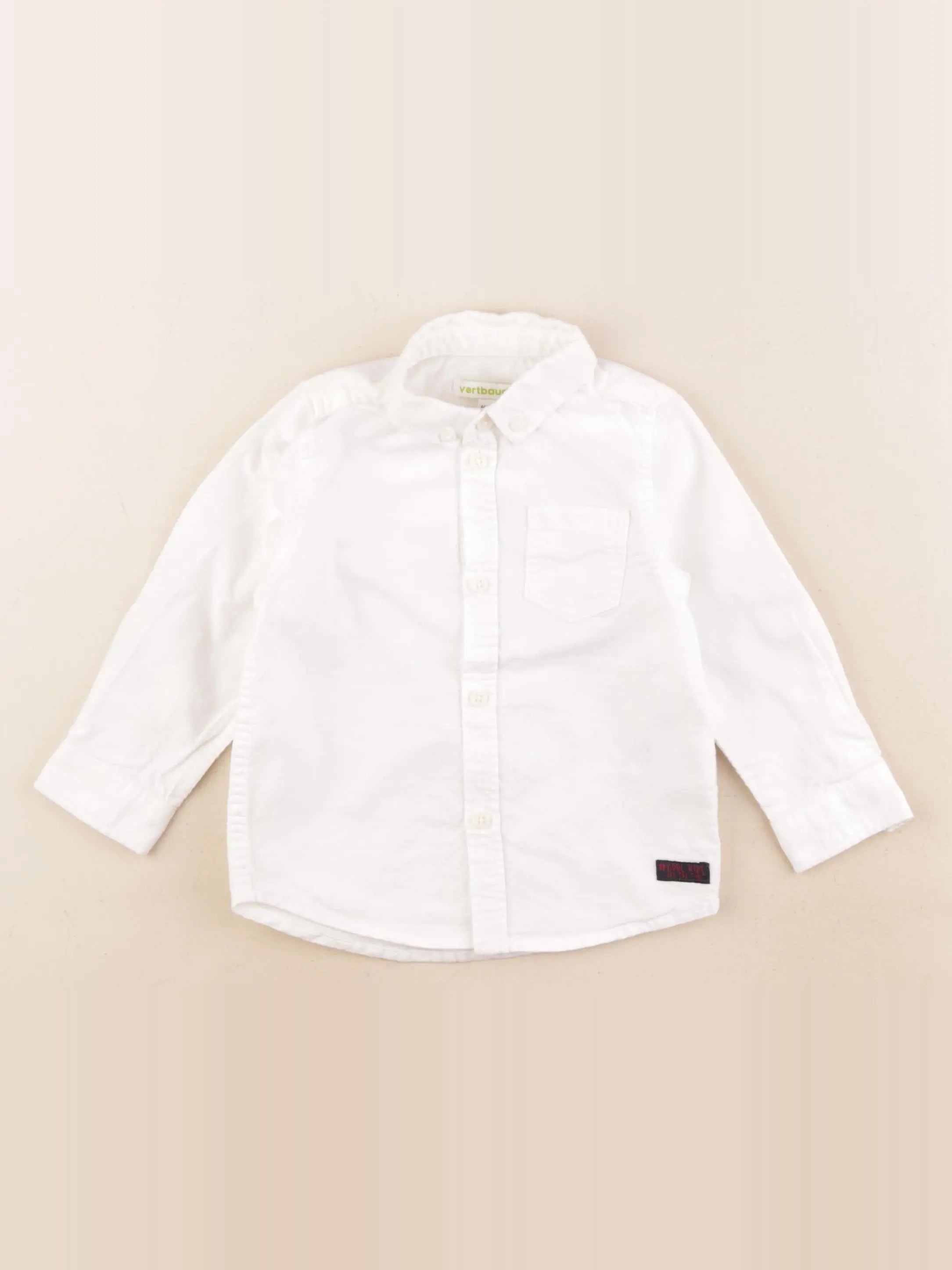 Vertbaudet - chemise blanc - 2 ans
