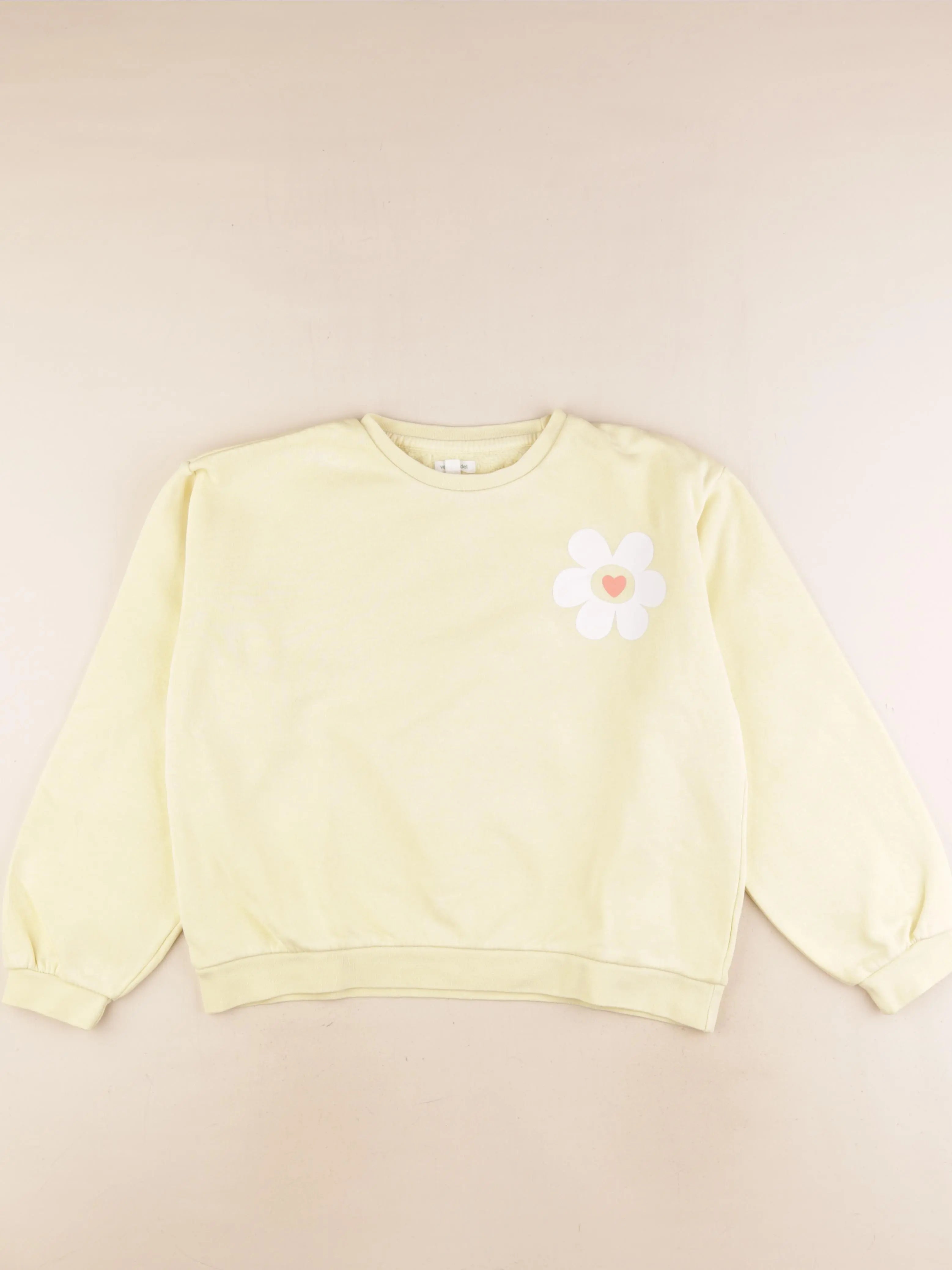 Vertbaudet - sweat jaune - 14 ans