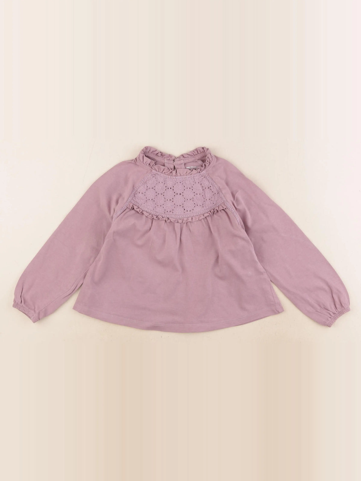 Vertbaudet - tee-shirt violet - 5 ans