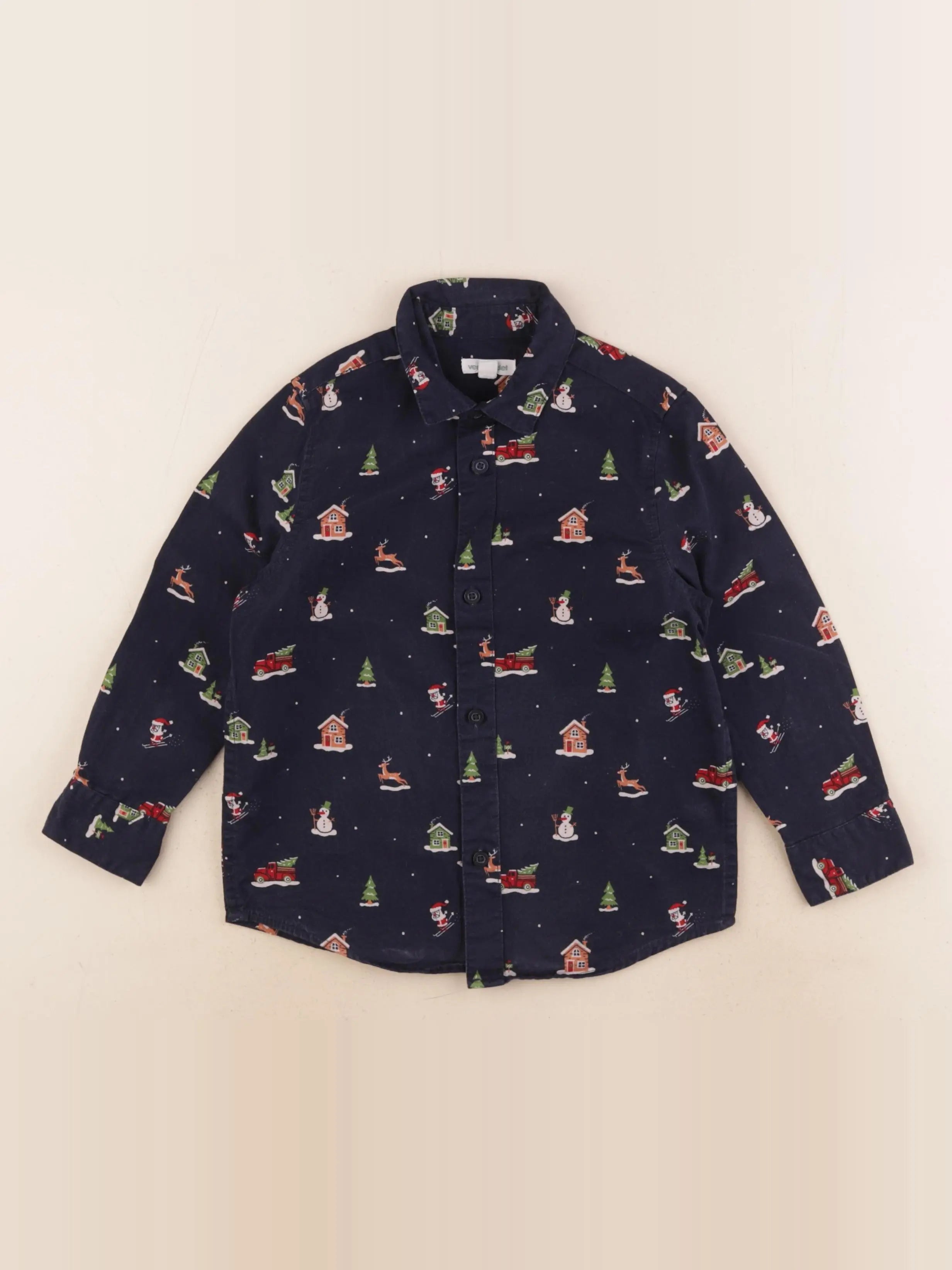 Vertbaudet - chemise bleu - 4 ans
