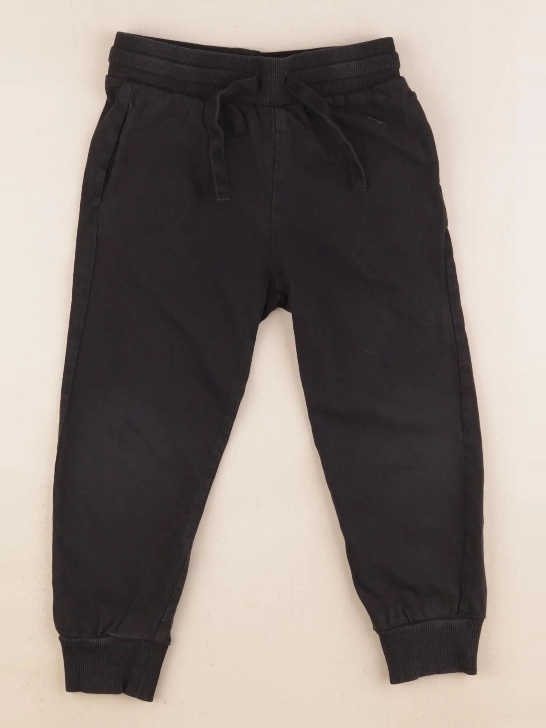 H&M - jogging noir - 3/4 ans