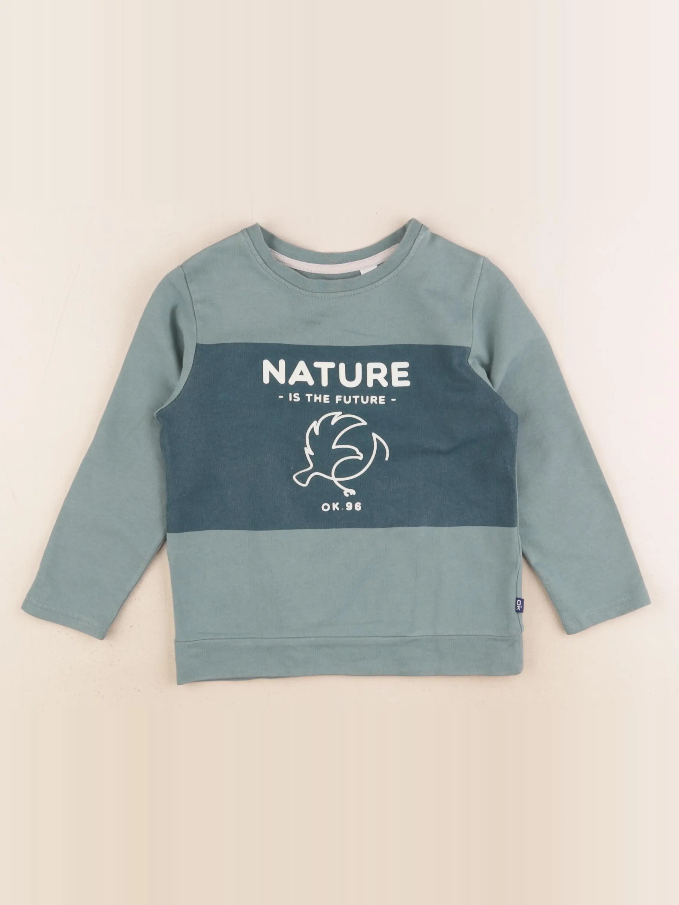 Okaidi - sweat vert - 3 ans