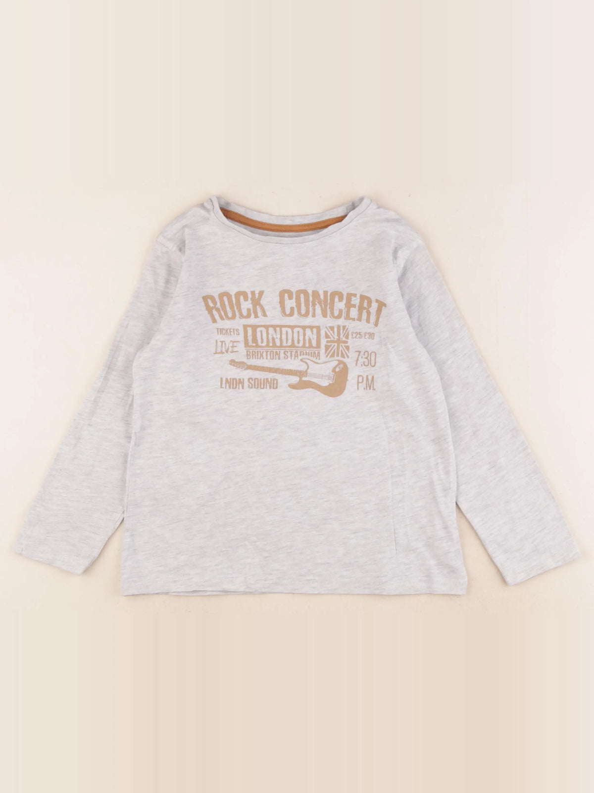 Vertbaudet - tee-shirt gris - 6 ans