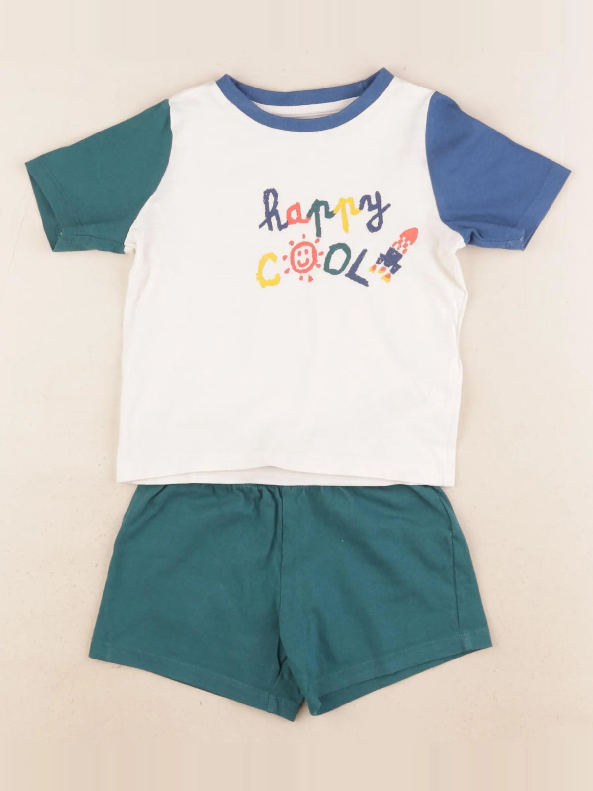 Vertbaudet - pyjama coton multicolore - 2 ans